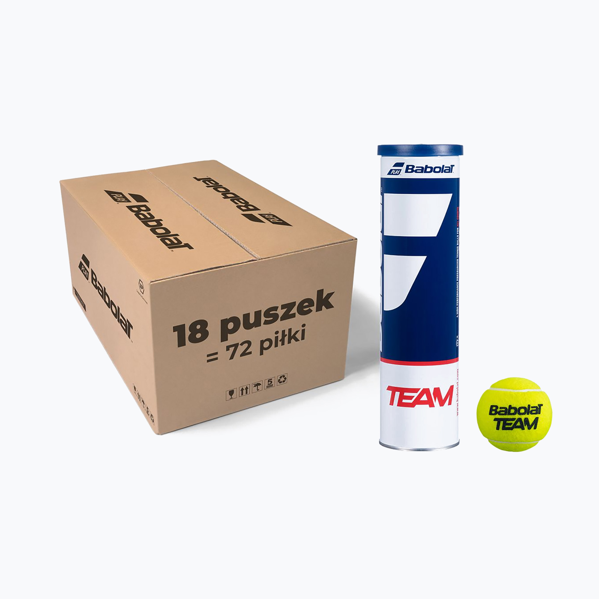 Piłki tenisowe Babolat Team 72 szt. yellow 