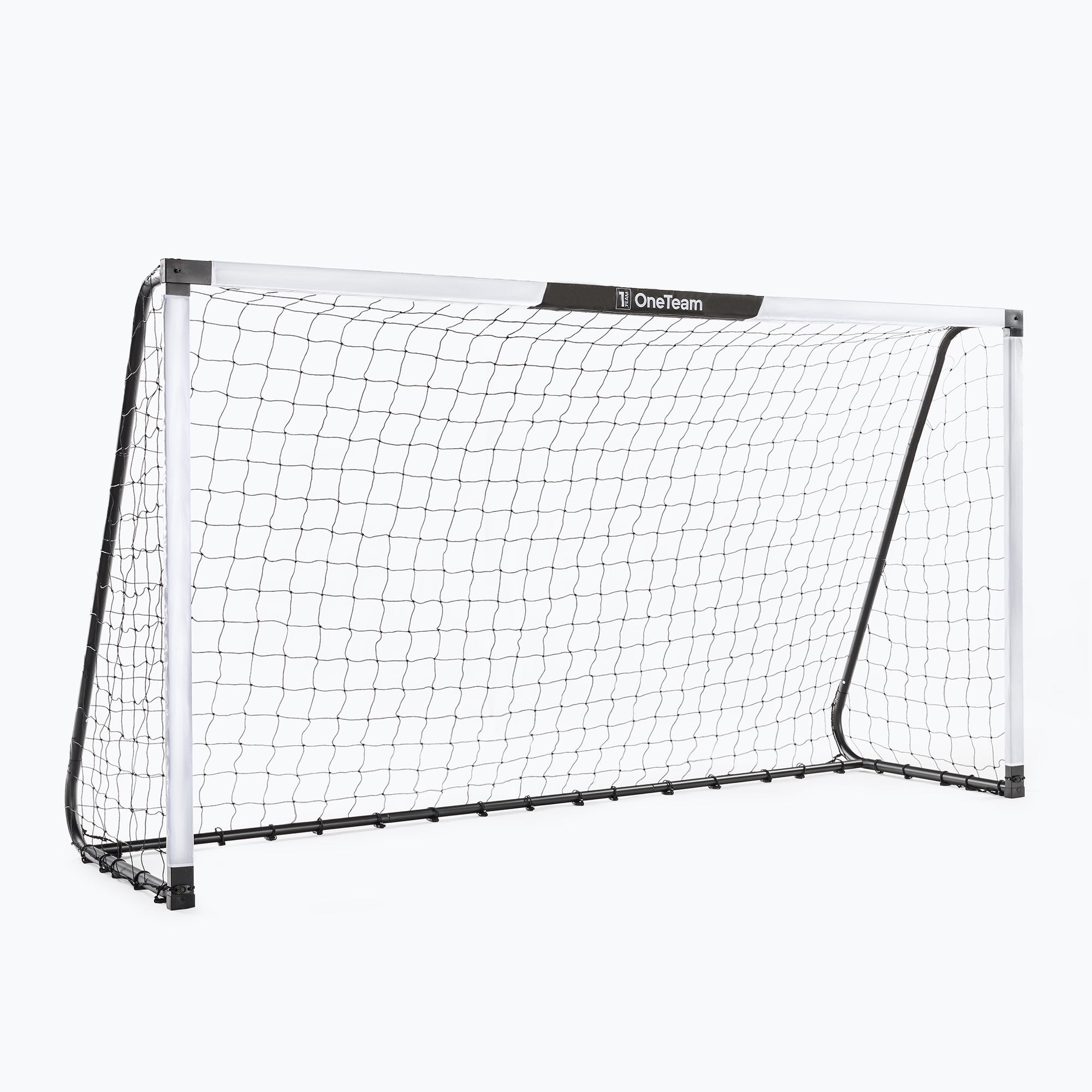 Bramka do piłki nożnej OneTeam One OT-SG3016 300 x 160 cm stal ocynkowana biały/czarny 