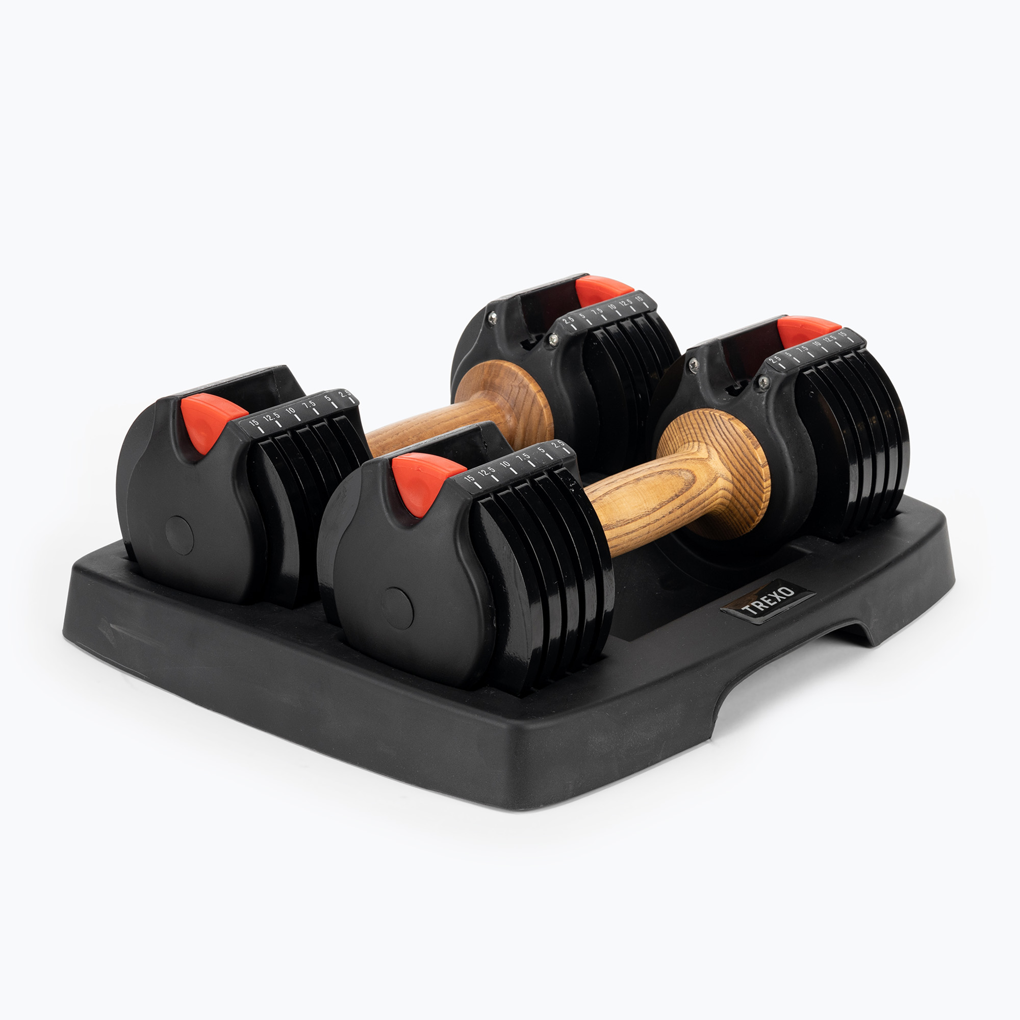 XTREXO ADS15 регулируем дъмбел / щанга черен