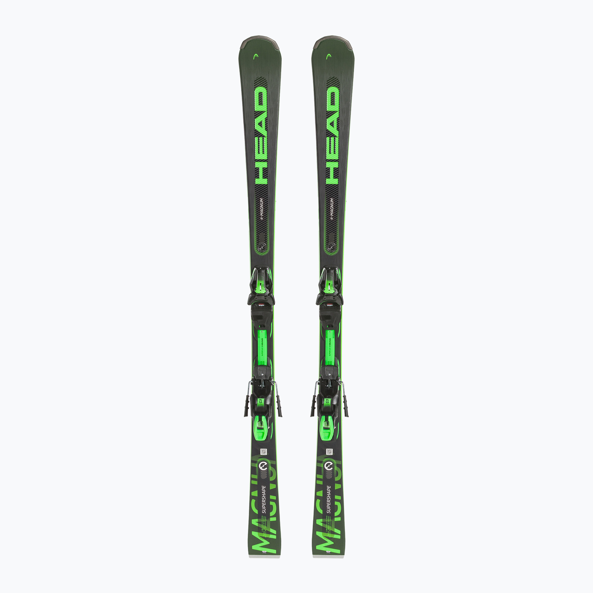 Zjazdové lyže HEAD Supershape e-Magnum SW SF-PR + PRD 12 black/neon green (Supershape e-Magnum SW SF-PR + PRD 12 313303/100858)