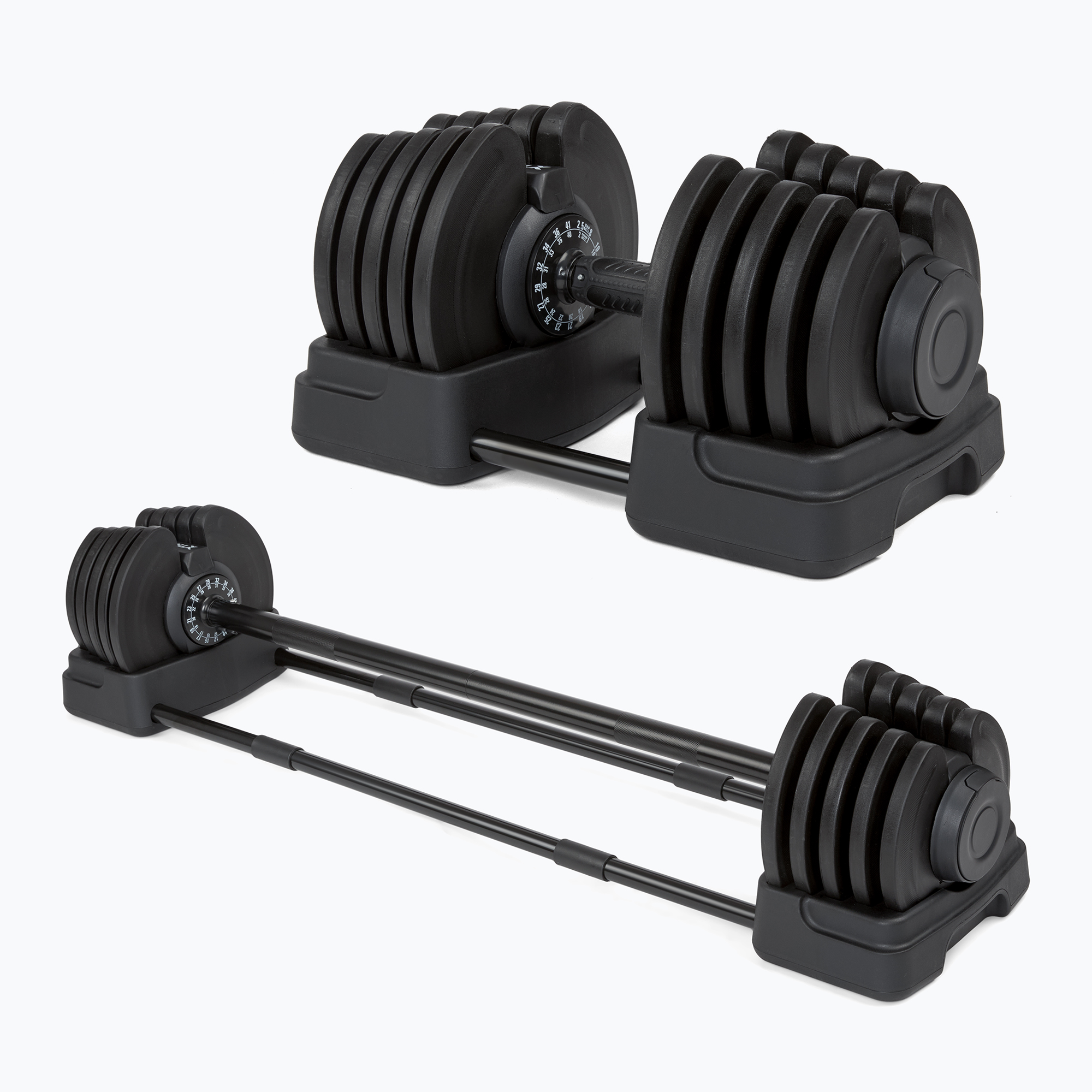 Činka/štangľa 2 v 1 TREXO TRX-ABD40 1-40 kg čierna/oranžová (TRX-ABD40)