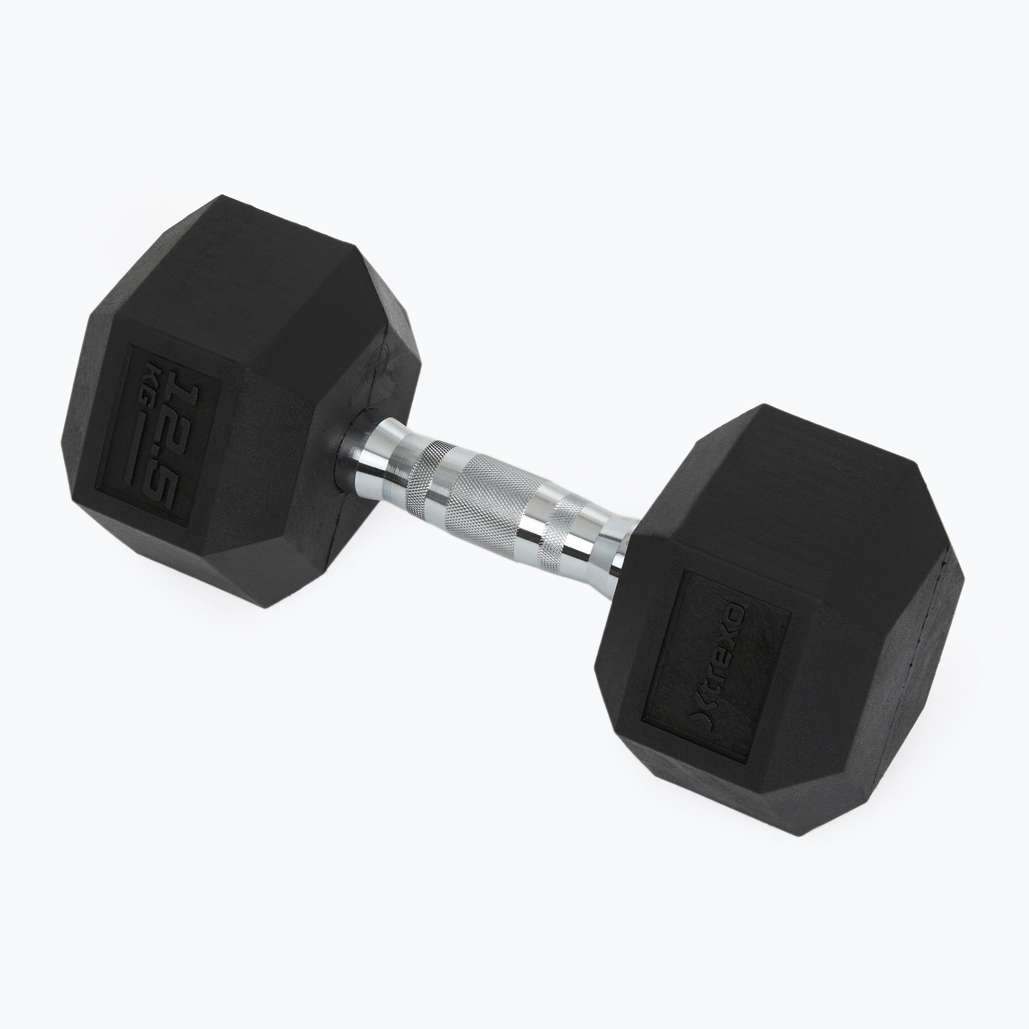 Hantel ogumowany XTREXO Hex 12.5 kg 