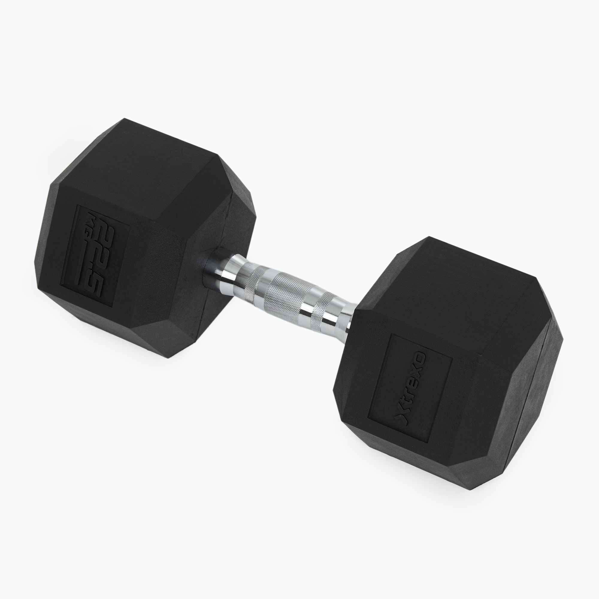 Hantel ogumowany XTREXO Hex 22.5 kg 