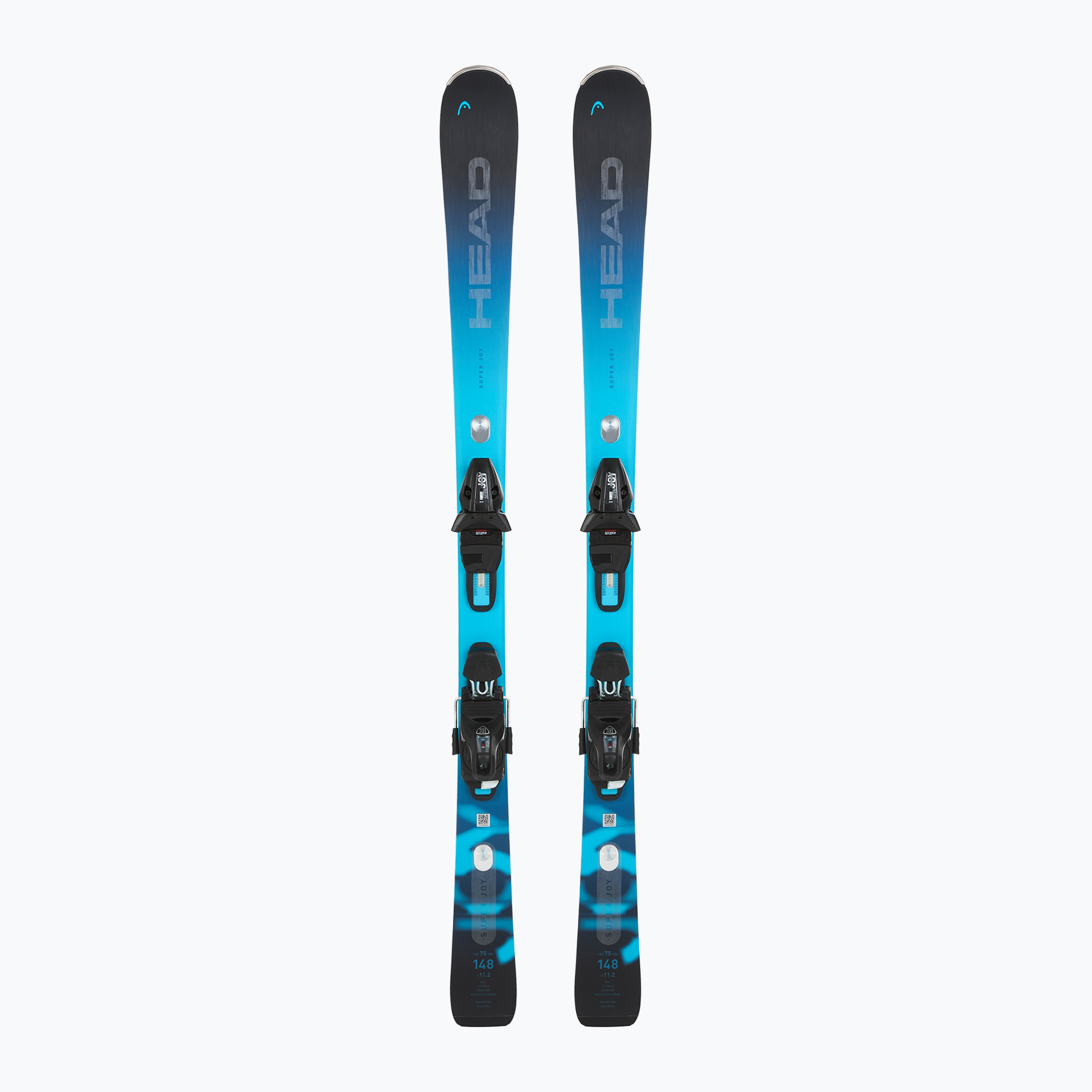 Dámske zjazdové lyže HEAD e-Super Joy SW SLR BB Joy Pro + viazanie Protector SLR 11 GW black/blue (e-Super Joy SW SLR BB Joy Pro + Protector SLR 11 GW