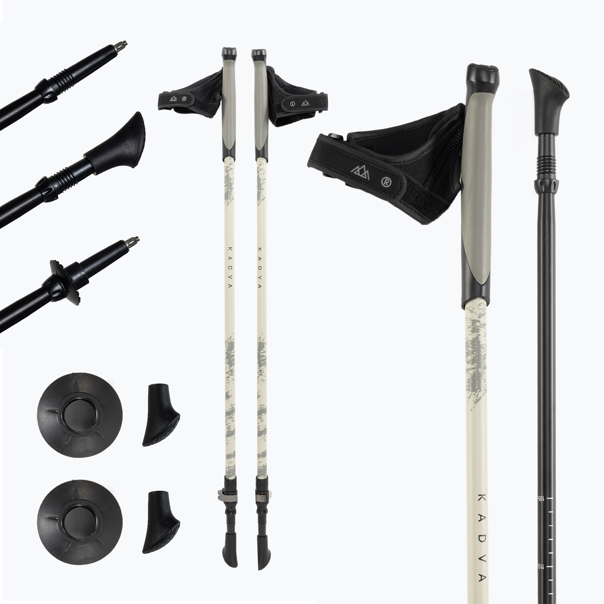 Kije nordic walking KADVA Halna regulowane zielony 