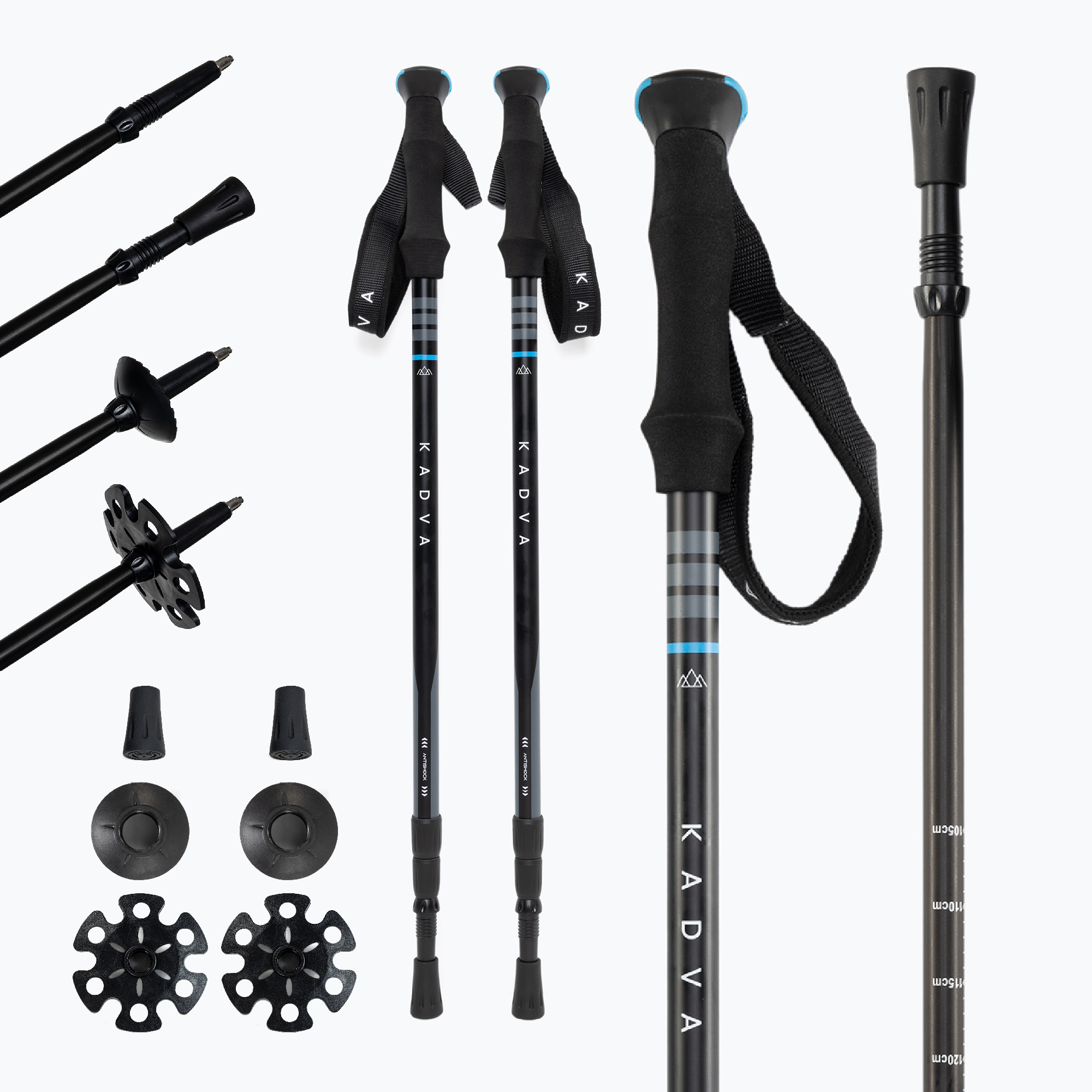 Turistické palice KADVA Sajama modré (Sajama KDV-B4B093-BL)