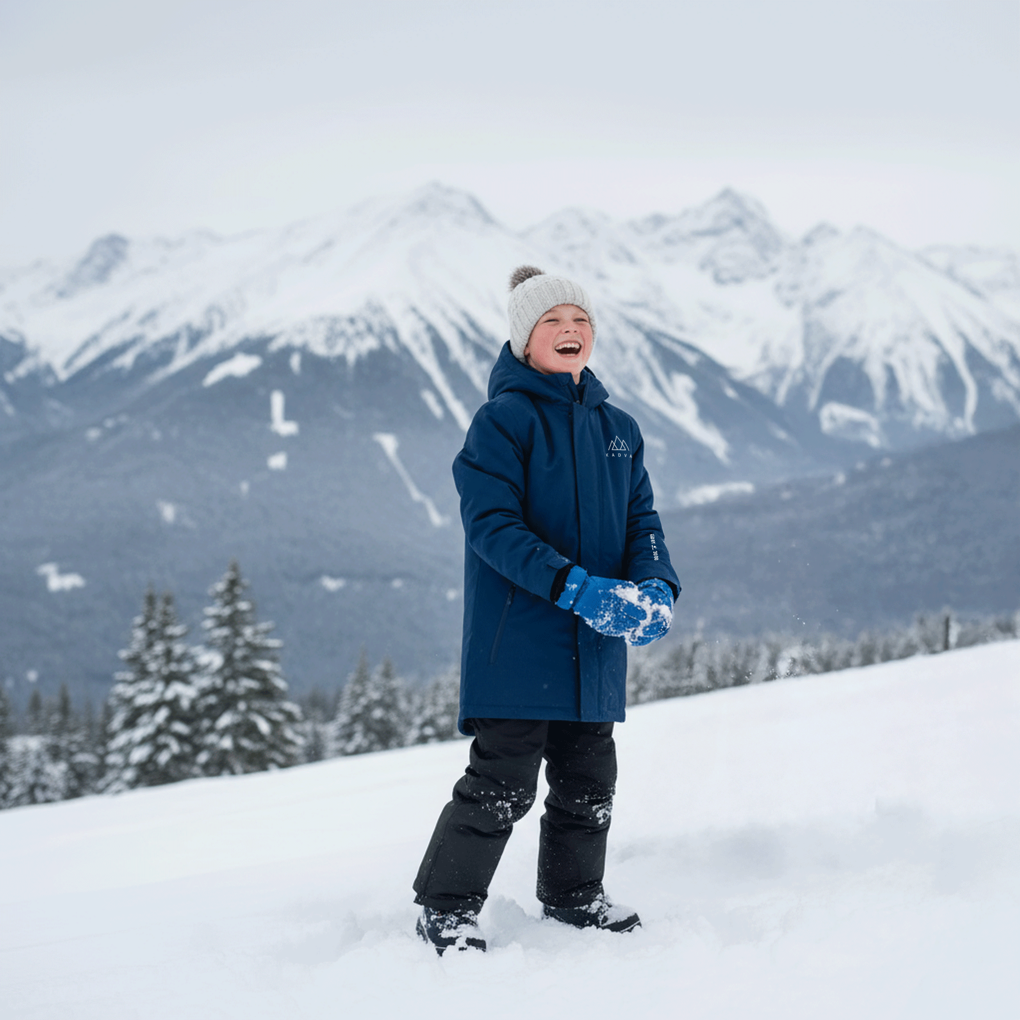Детско скиорско яке KADVA Skiro Jacket Jrb navy blue