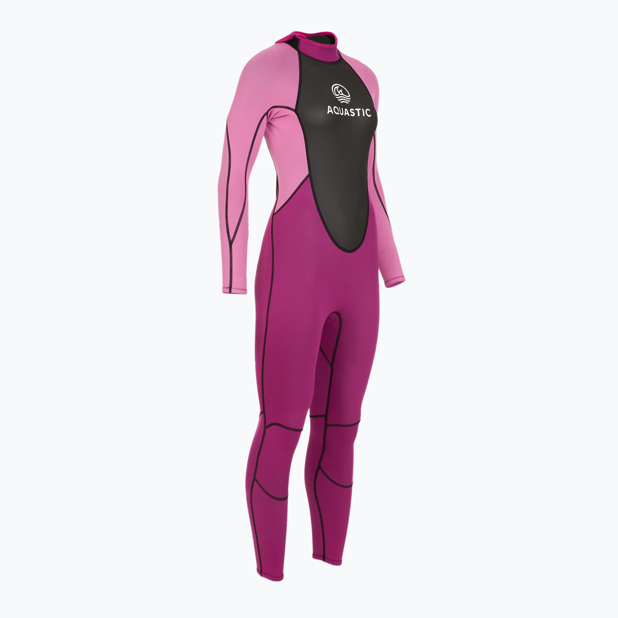 Pianka surfingowa damska AQUASTIC z neoprenu 3/2 mm WAVEY różowy 