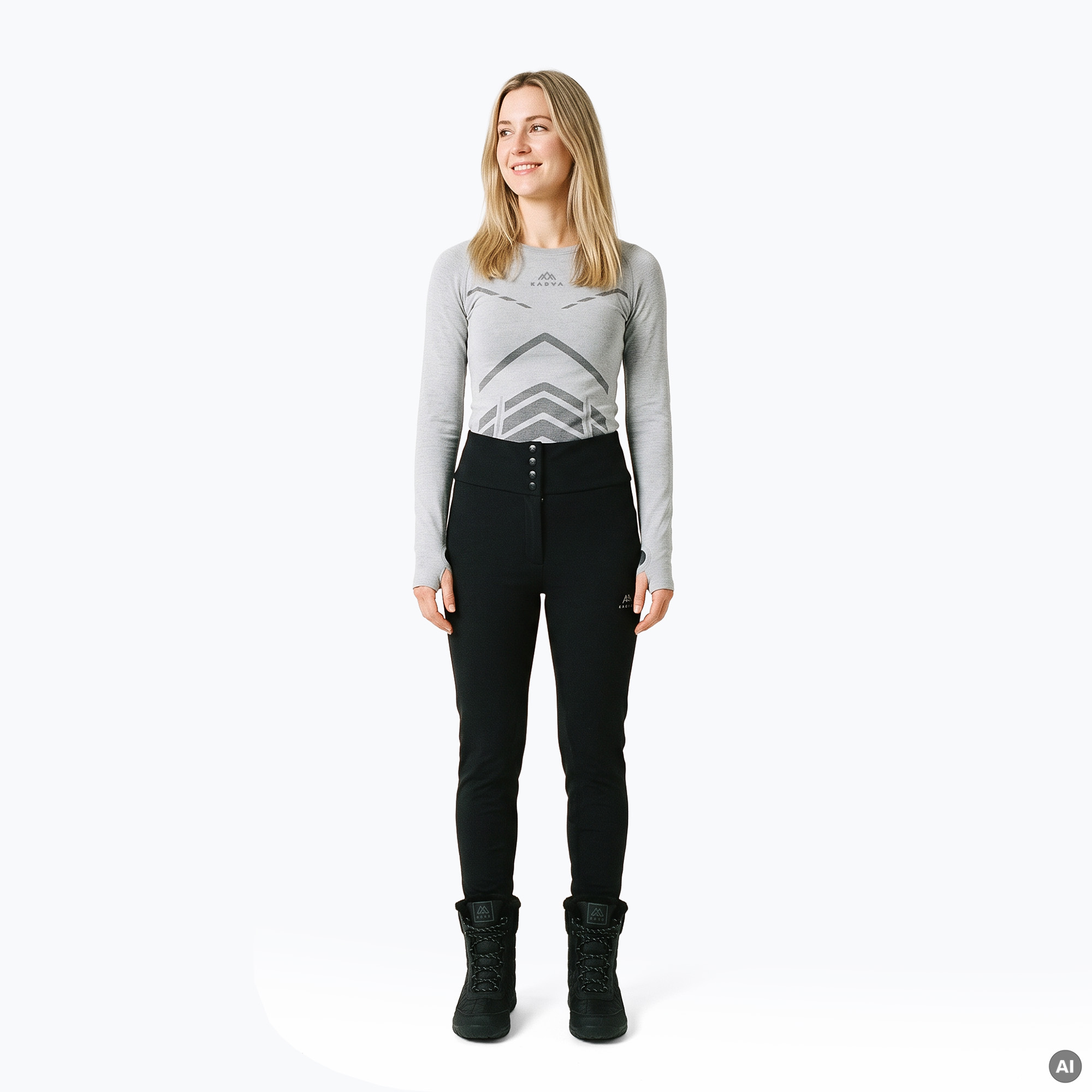 Дамски ски панталон KADVA Nora WMNS WP 5K/3K SOFTSHELL черен