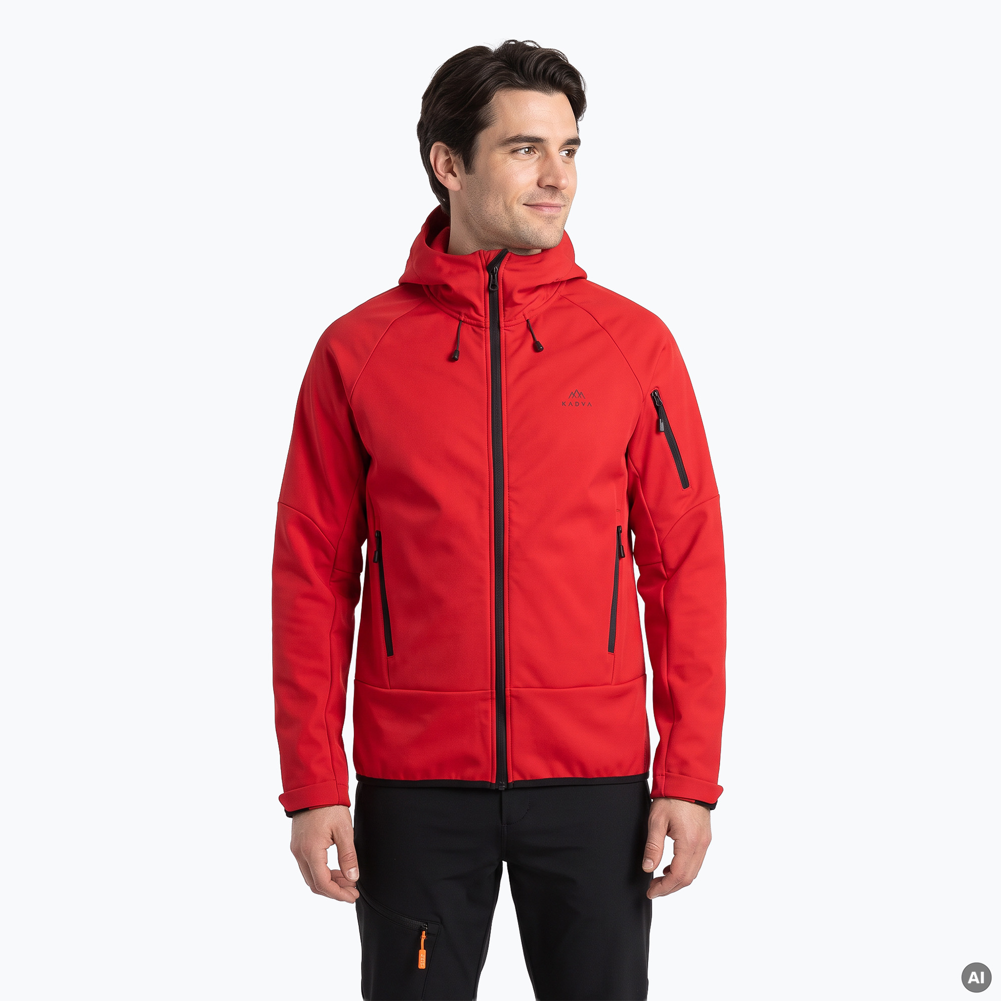 Bluza trekkingowa męska KADVA Arix WP 5K/3K softshell hybrid czerwony | WYSYŁKA W 24H | 30 DNI NA ZWROT