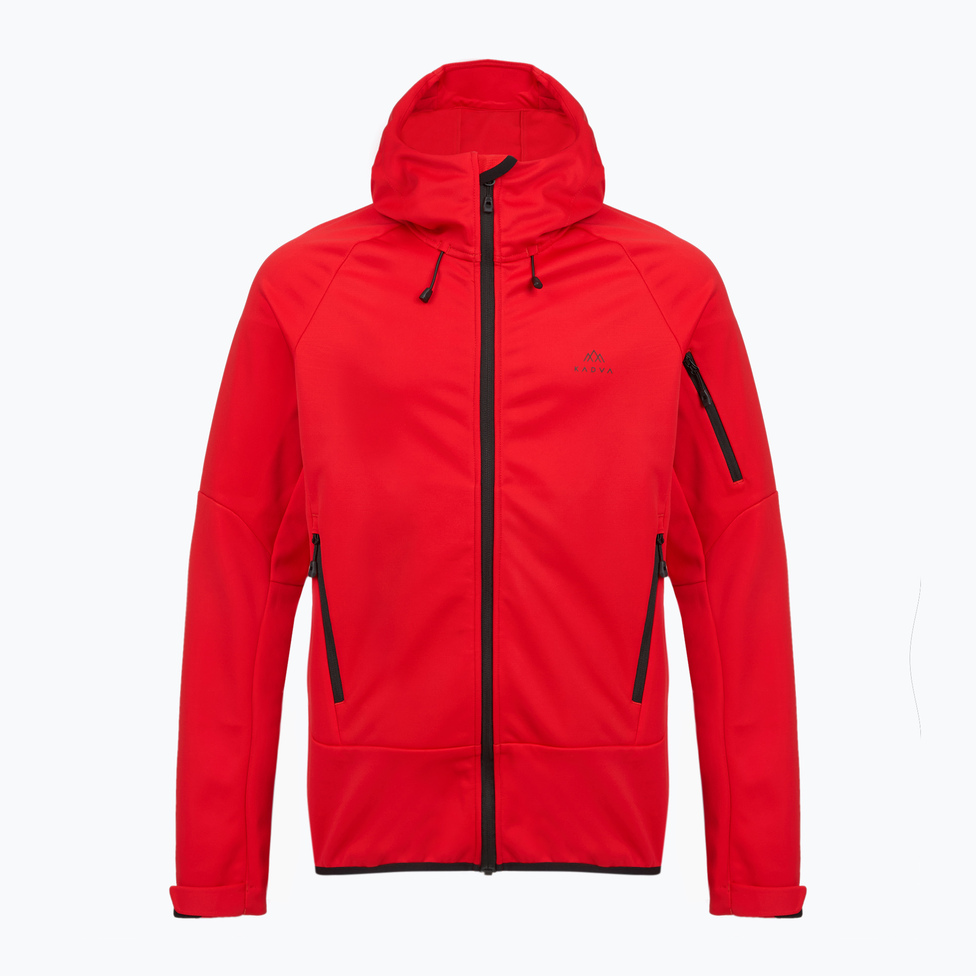 Hanorac trekking pentru bărbați KADVA Arix WP 5K/3K softshell hibrid roșu