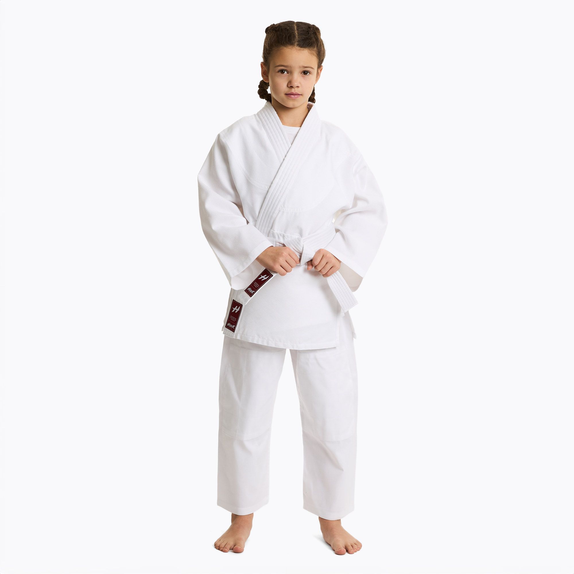 Judoga dziecięca HOOK FIGHTING Judo - Back To School biały 