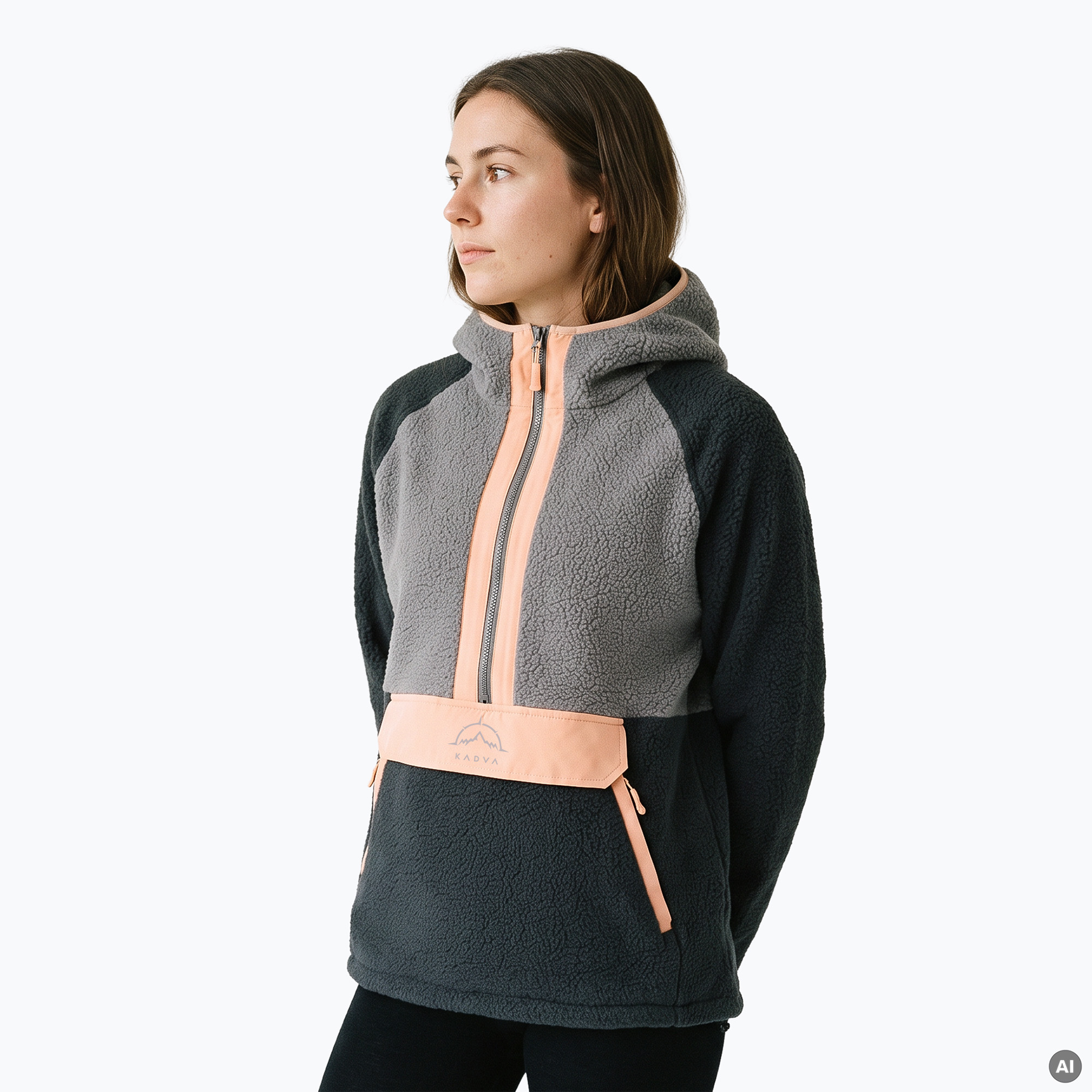 Bluza polarowa damska KADVA RODIA WMNS czarny