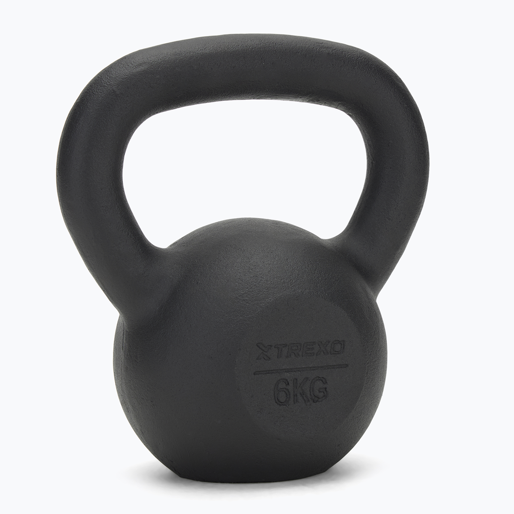 Kettlebell in ghisa TREXO 6kg nero