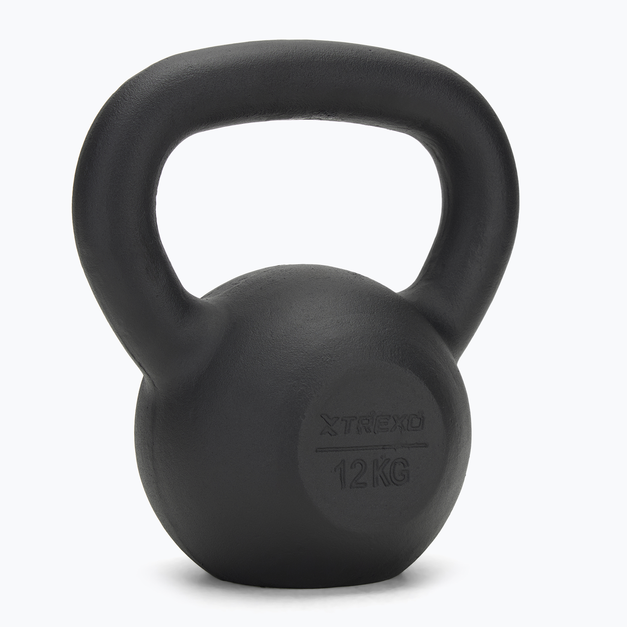 Cast-iron kettlebell TREXO 12kg black