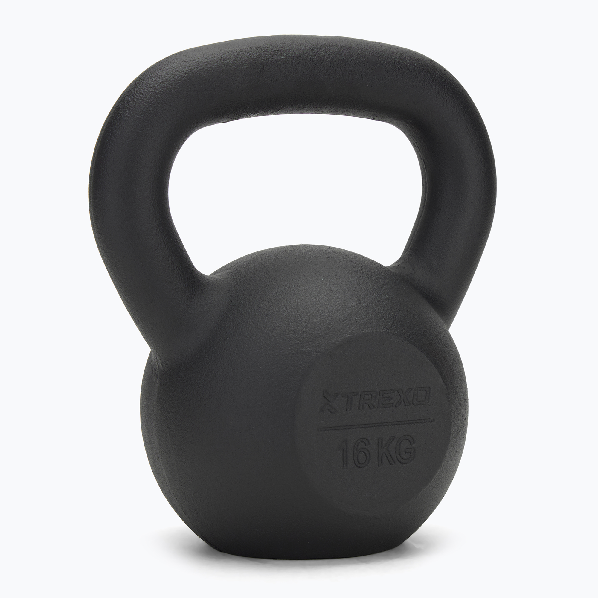 Kettlebell Żeliwny TREXO 16 kg czarny | WYSYŁKA W 24H | 30