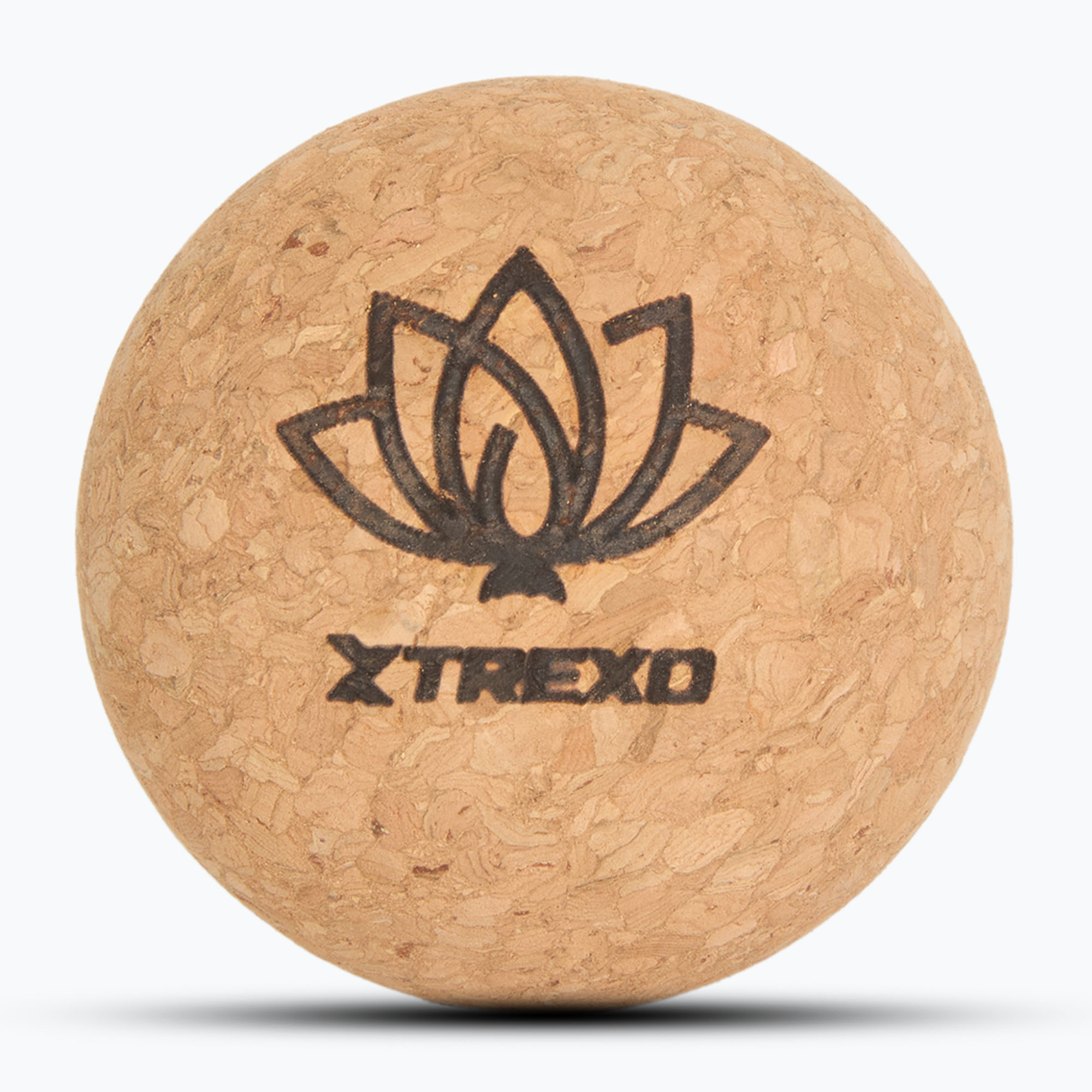 Масажна топка XTREXO от корк 6 cm натурална