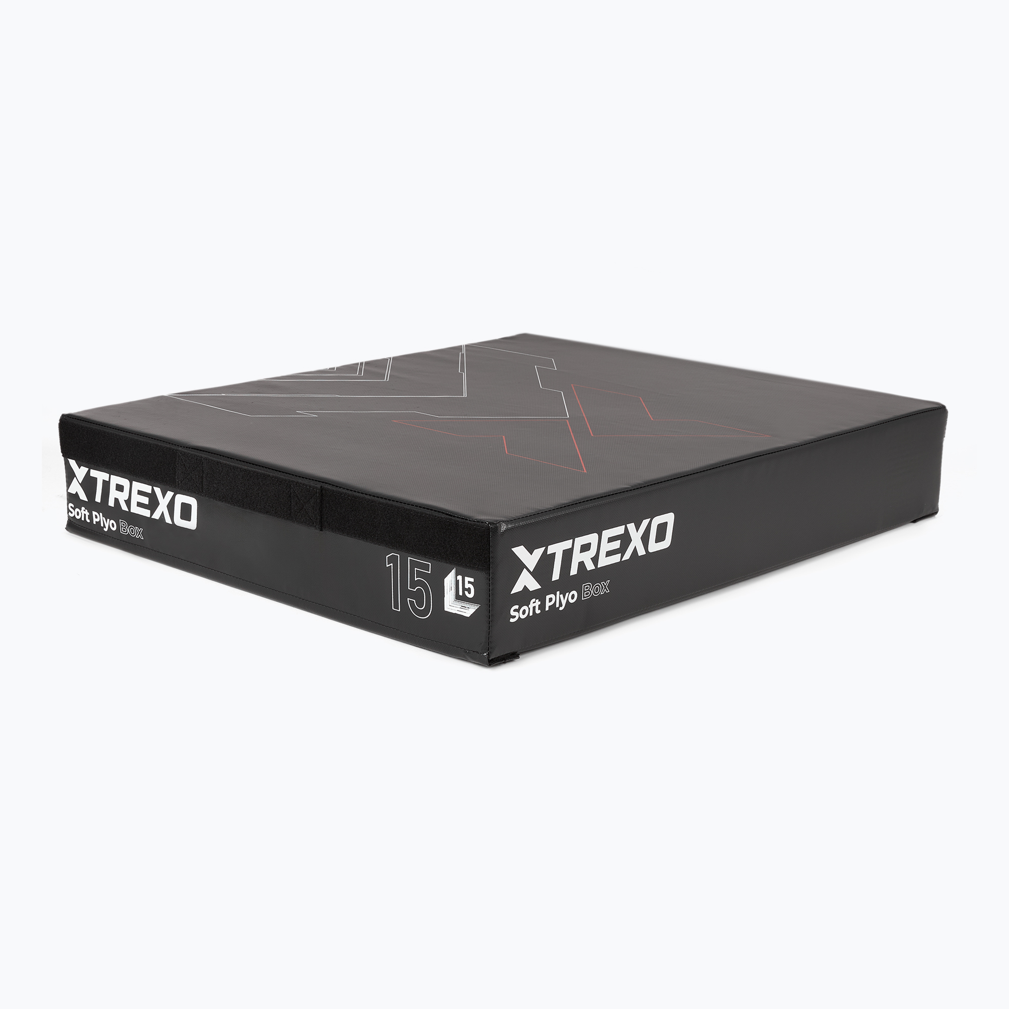 Skrzynia plyometryczna składana TREXO 15 cm czarny 