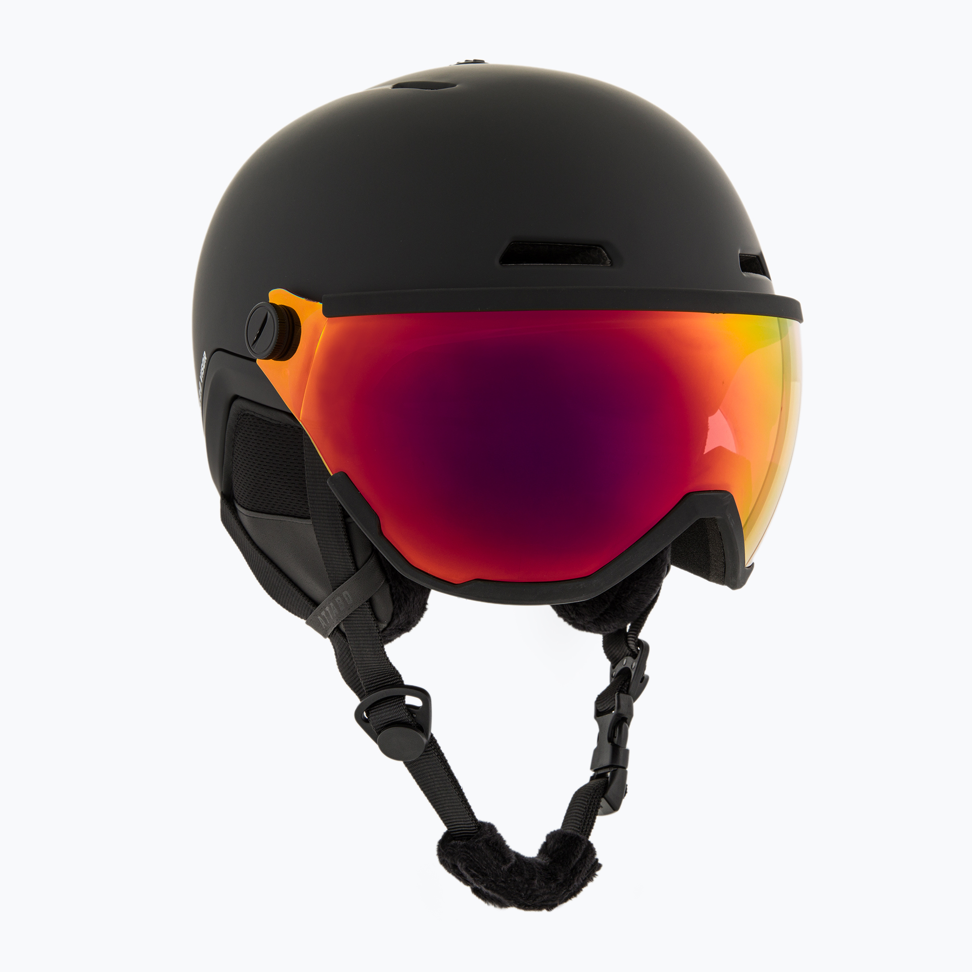 Детска скиорска каска ATTABO Avens 2.0 Jr с визьор, черна