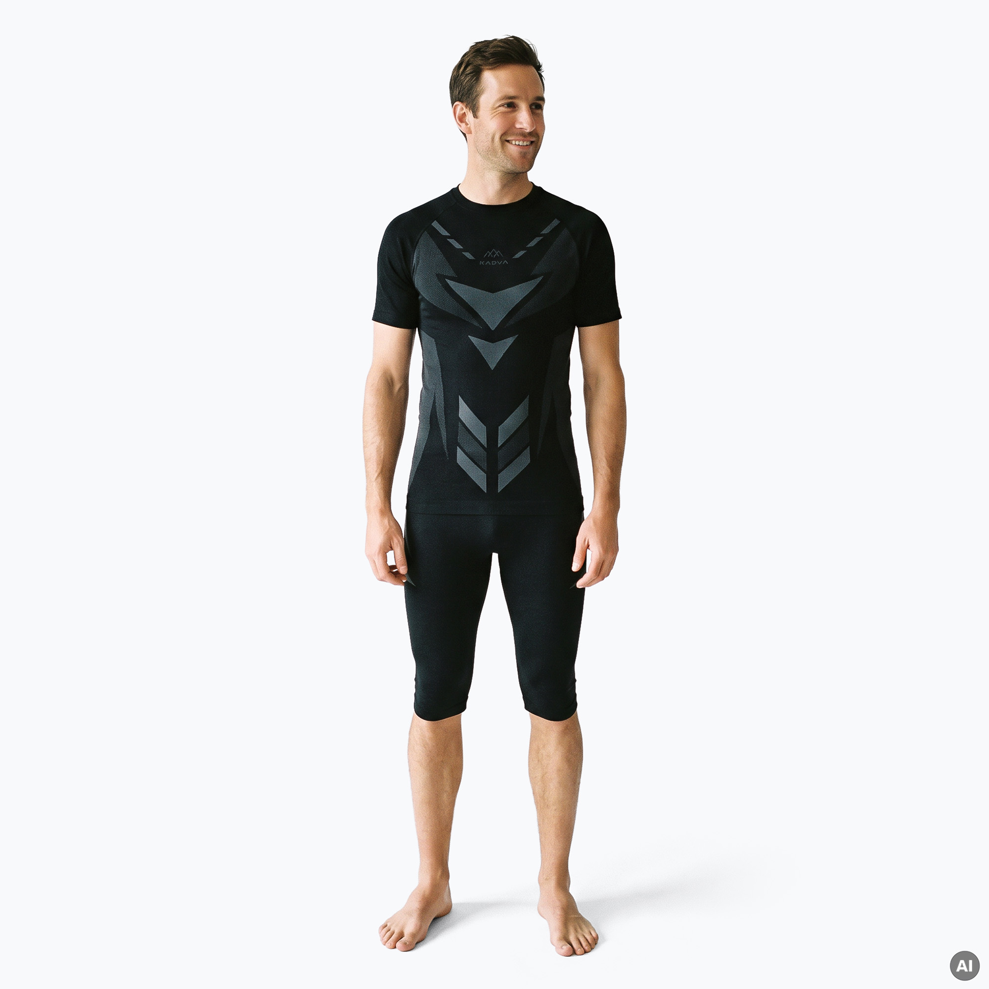 Мъжки комплект термобельо KADVA Alpinestep Thermo SH Light Plus Set Black