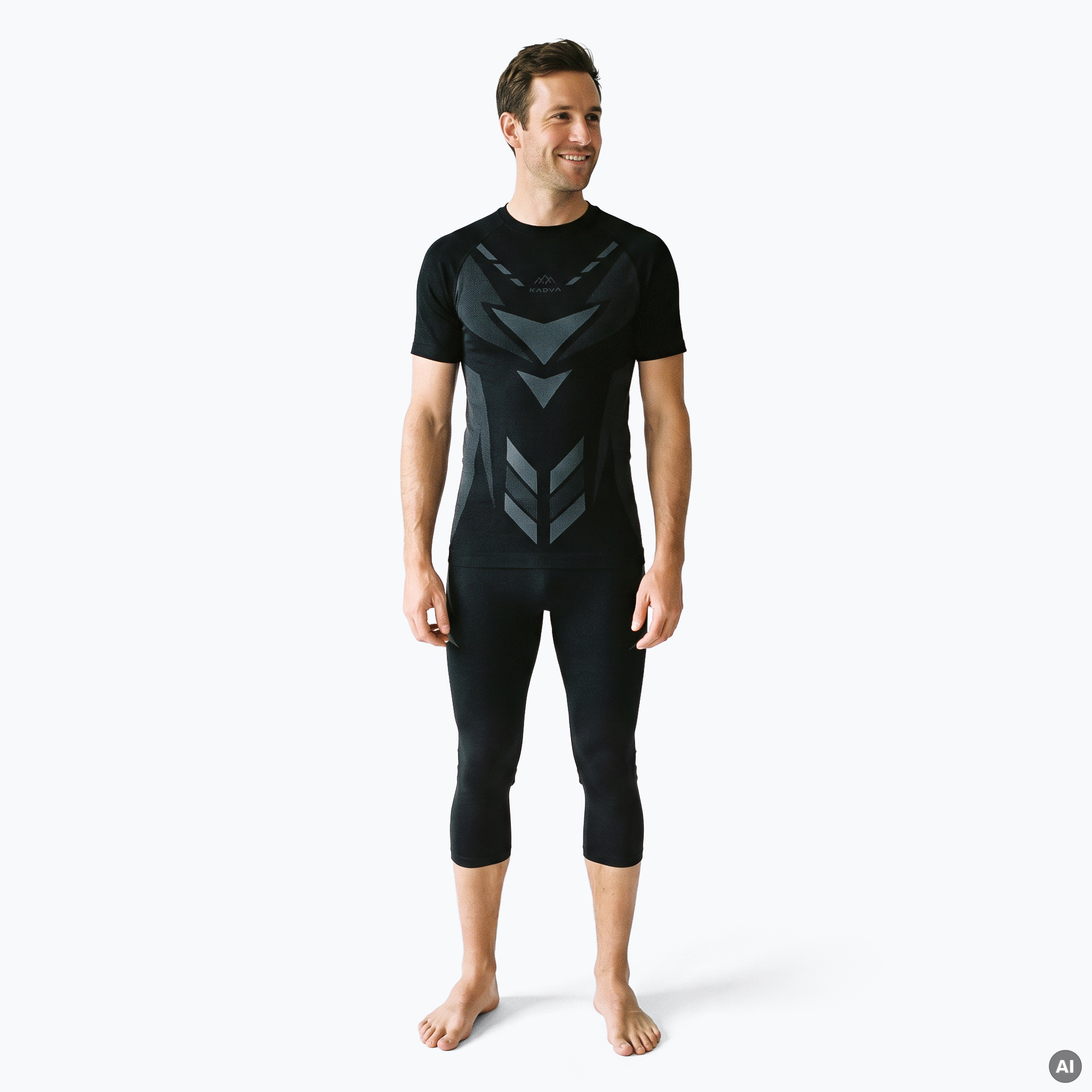 Pánská sada termo prádla KADVA Alpinestep Thermo SH Light Plus Set Black