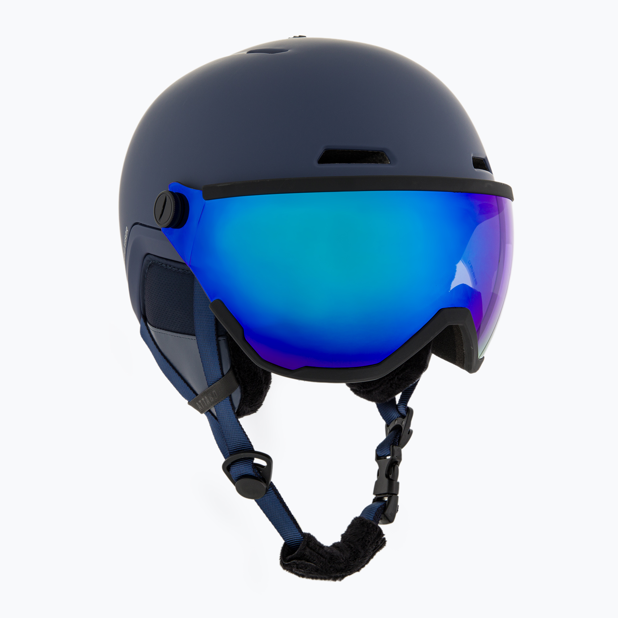 Детска скиорска каска ATTABO Avens 2.0 Jr Visor dark blue