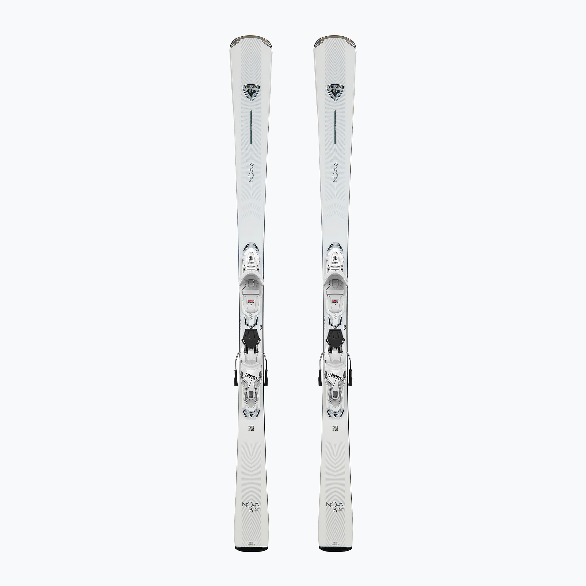 Дамски ски за спускане със ски автомати Rossignol Nova 6   Xpress W 11 GW white sparkle
