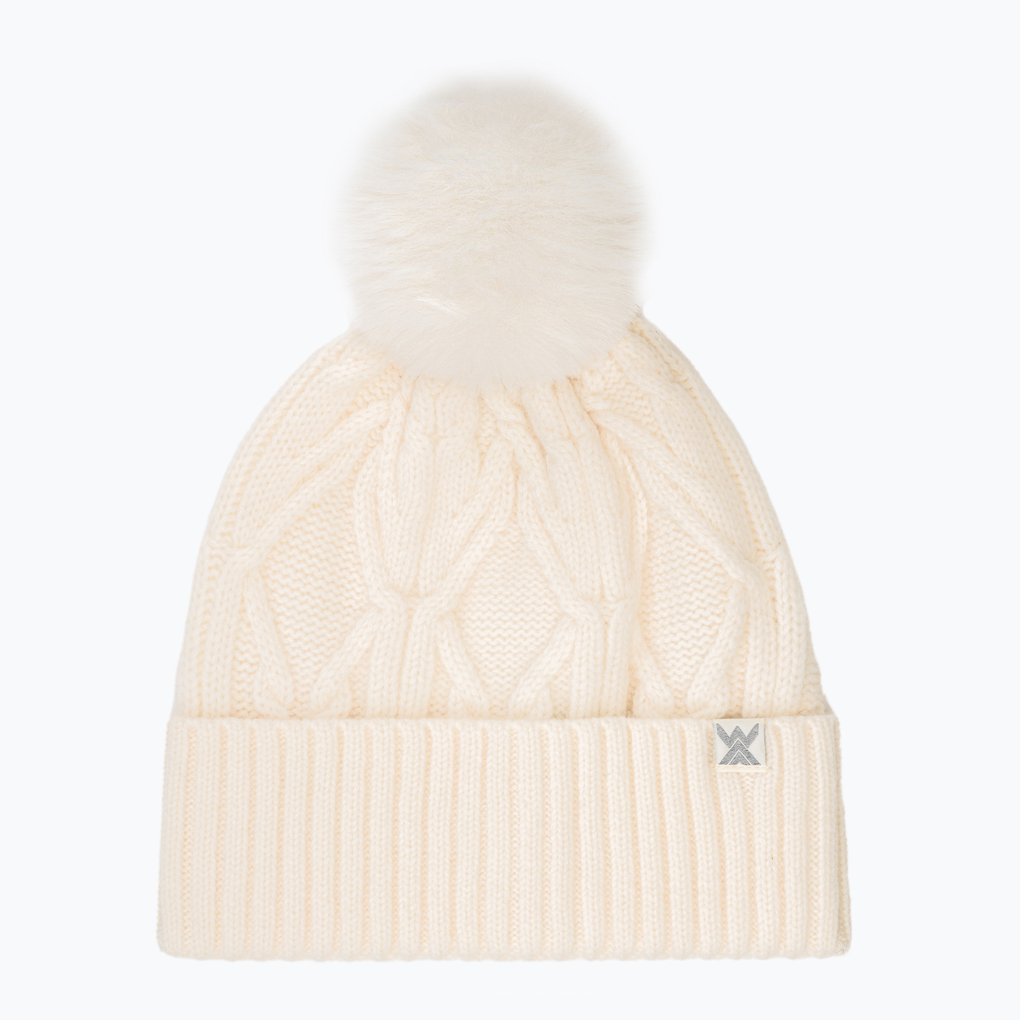 Дамска шапка Woolcano HAT1100 Kremowy