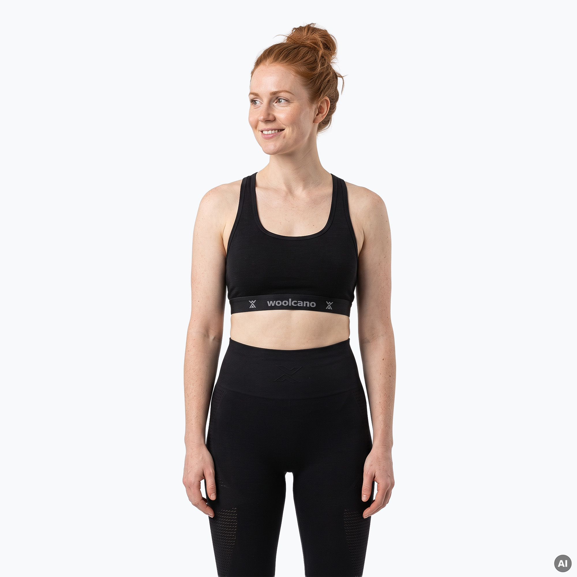 Сутиен Woolcano BRA1111 Czarny
