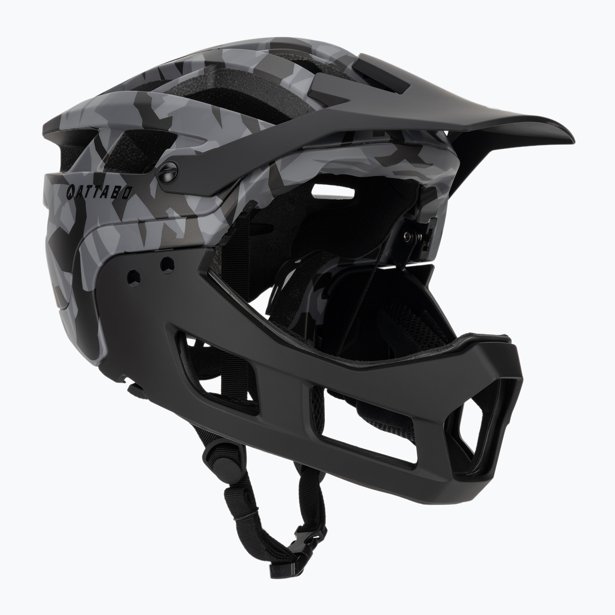 Cyklistická prilba ATTABO State 2.0 full face gray (Kask ATTABO State 2.0 full face ATB-B6I025-GY)
