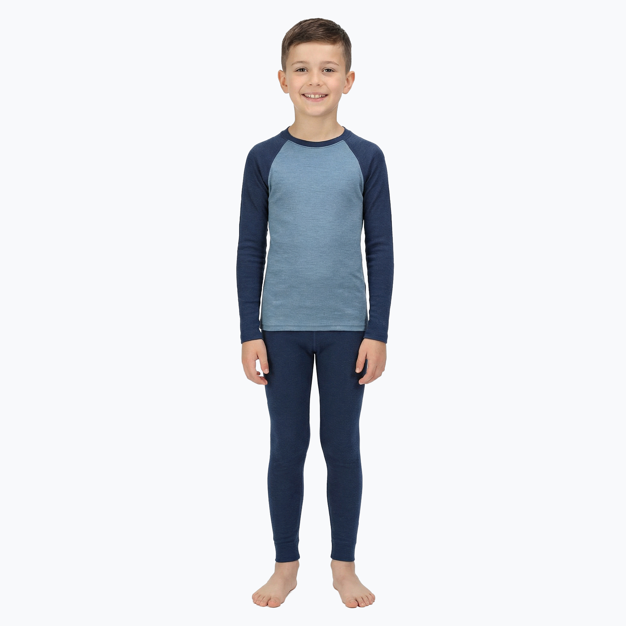 Детски комплект термо бельо WOOLCANO Merino SET0982 blue