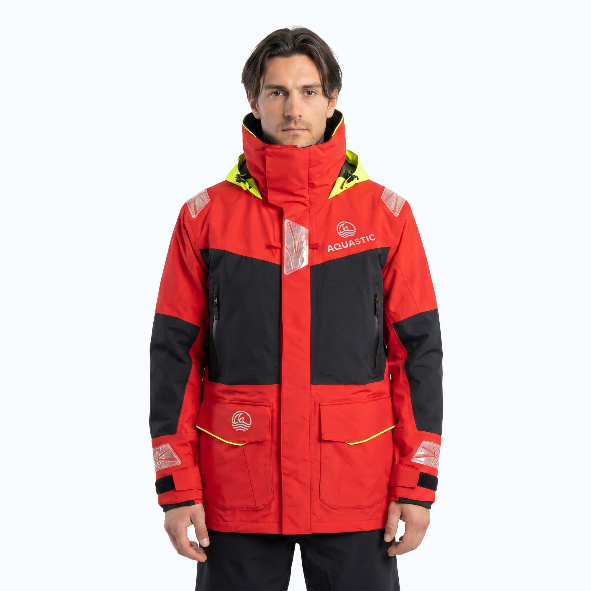 Kurtka żeglaska męska AQUASTIC Outrun 15 000/15 000 czerwony 