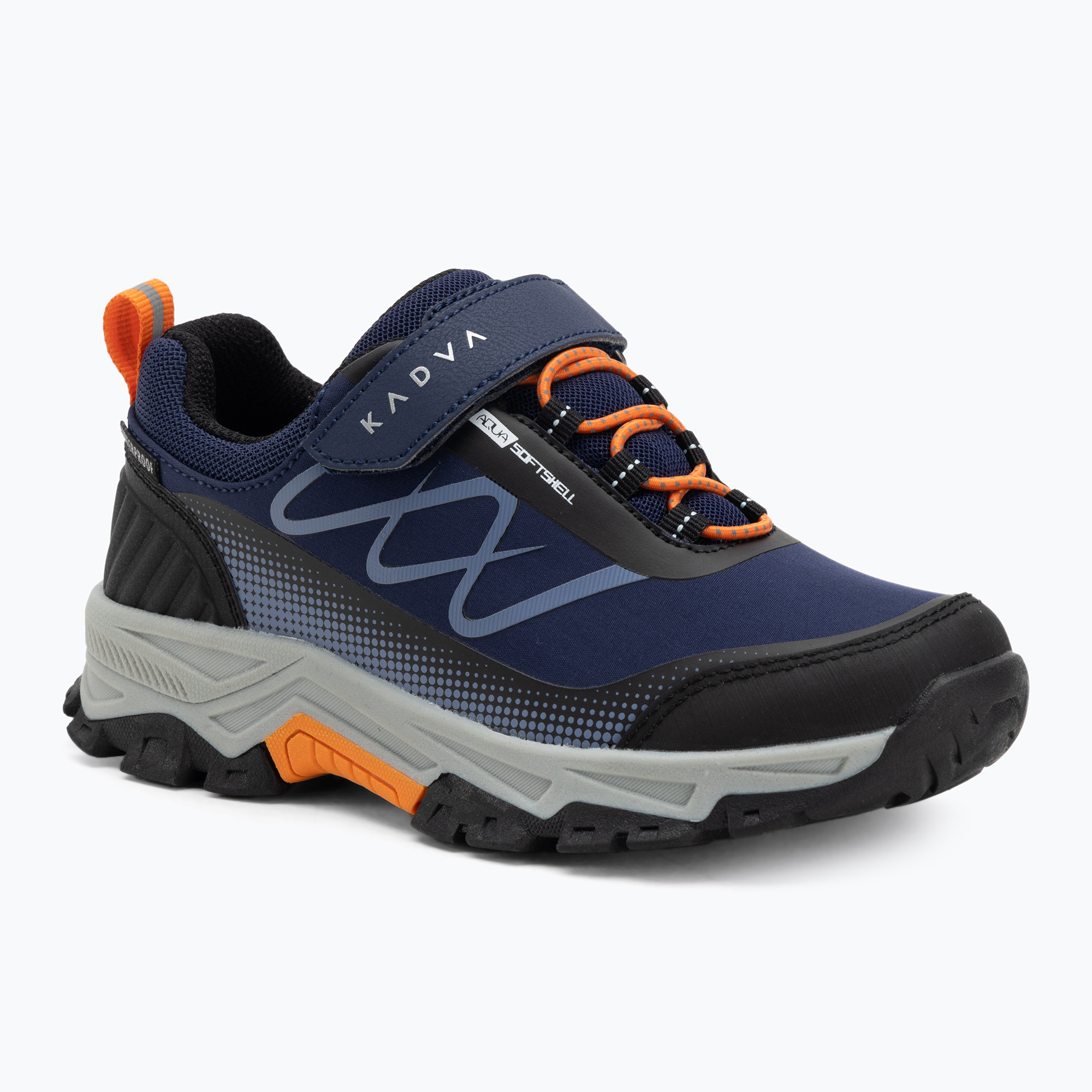 Buty trekkingowe dziecięce Kadva Rocky Trail Low WaterProof Softshell granatowy 