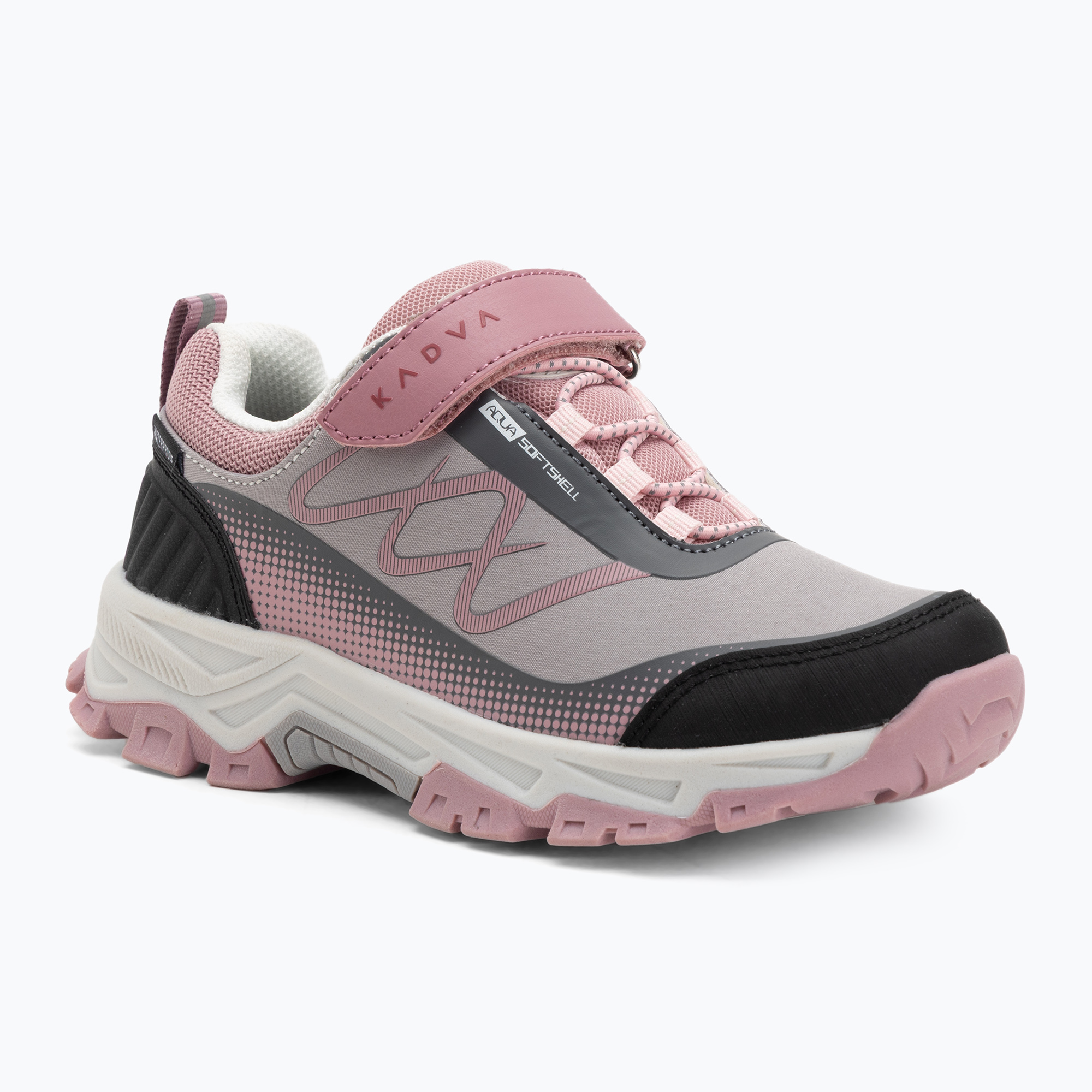 Buty trekkingowe dziecięce Kadva Rocky Trail Low WaterProof Softshell szary 