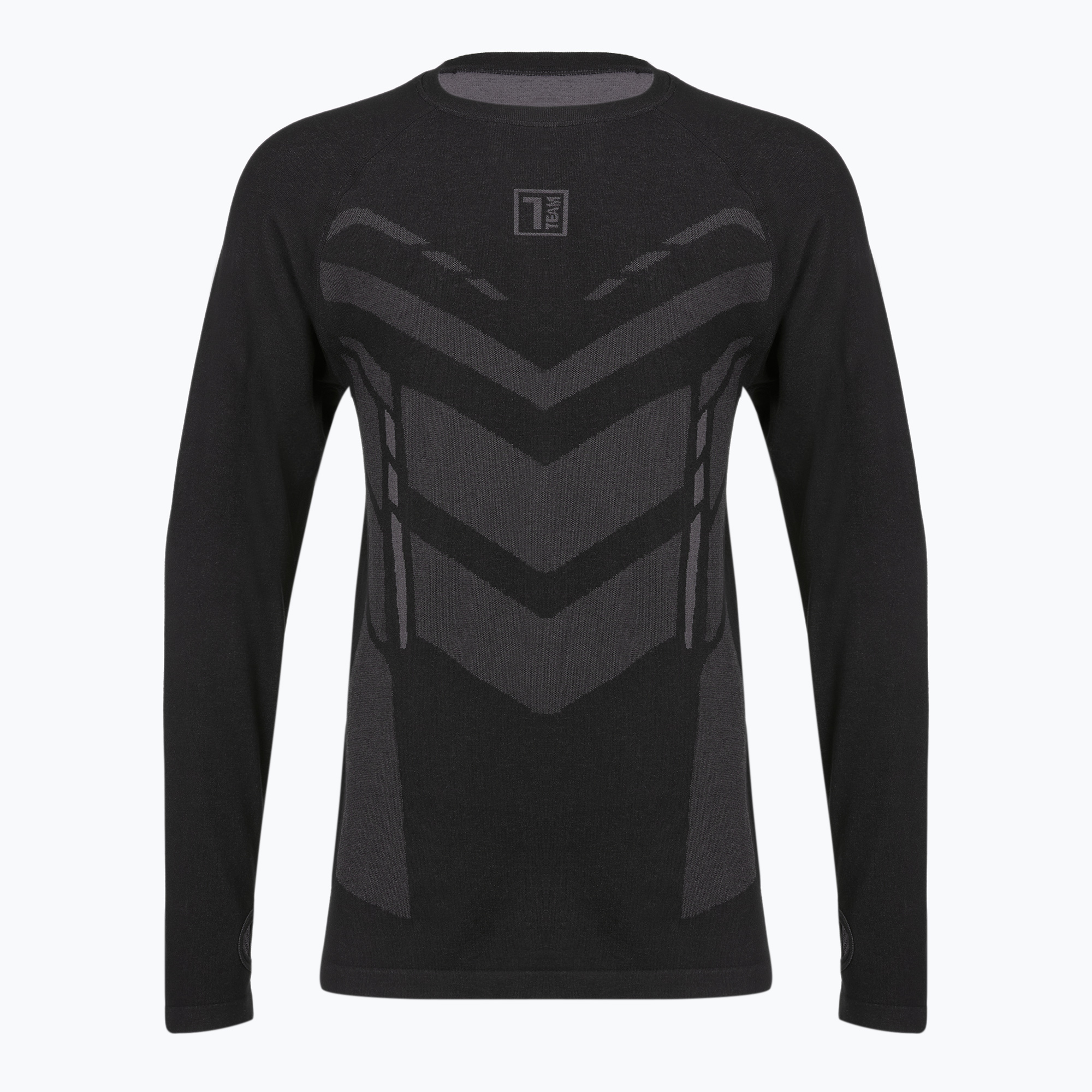 Bluza termoaktywna męska OneTeam ACHILL BAMBOO THERMO LIGHT PLUS bezszwowa czarny 