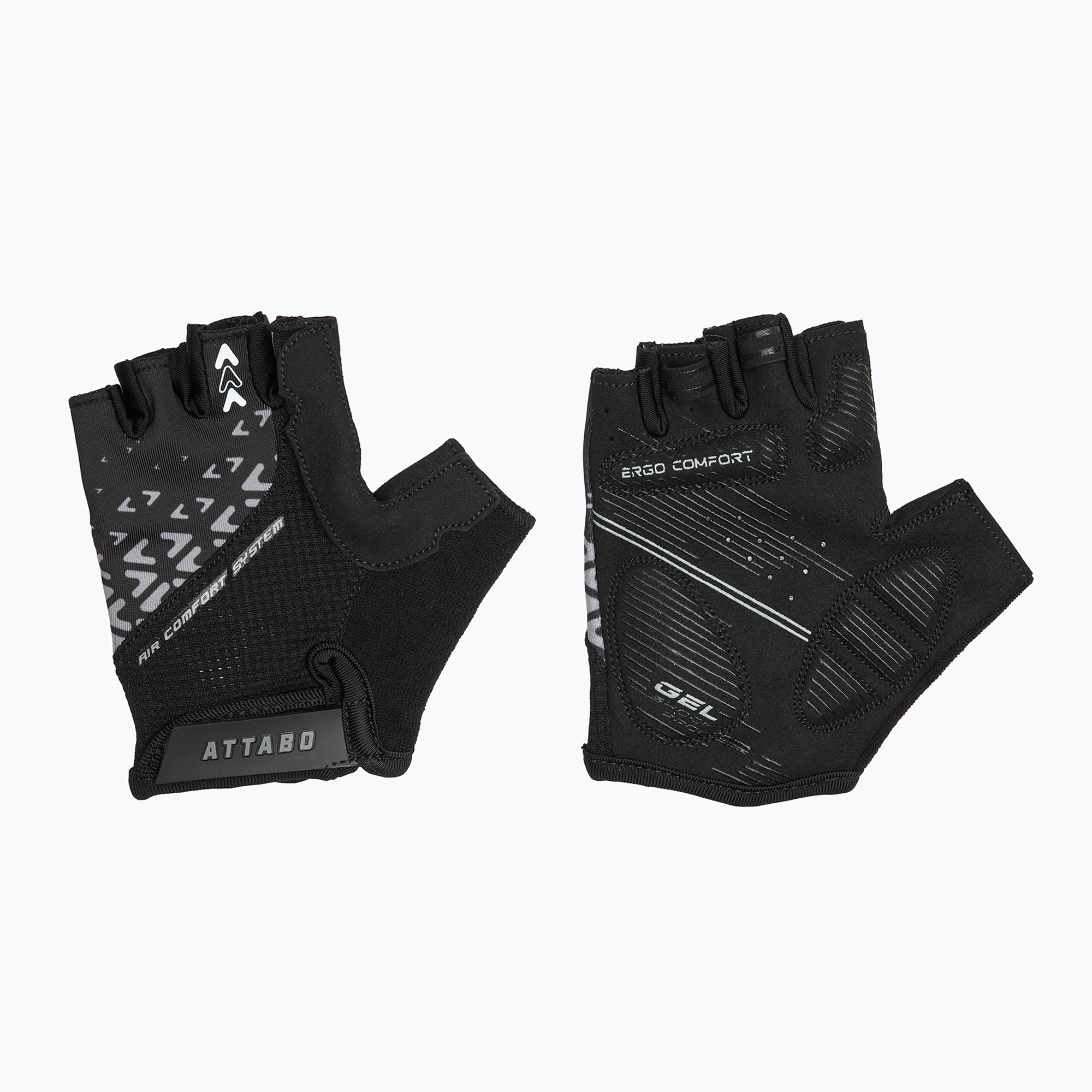 Detské cyklistické rukavice ATTABO Vito JRB gel shock proof black