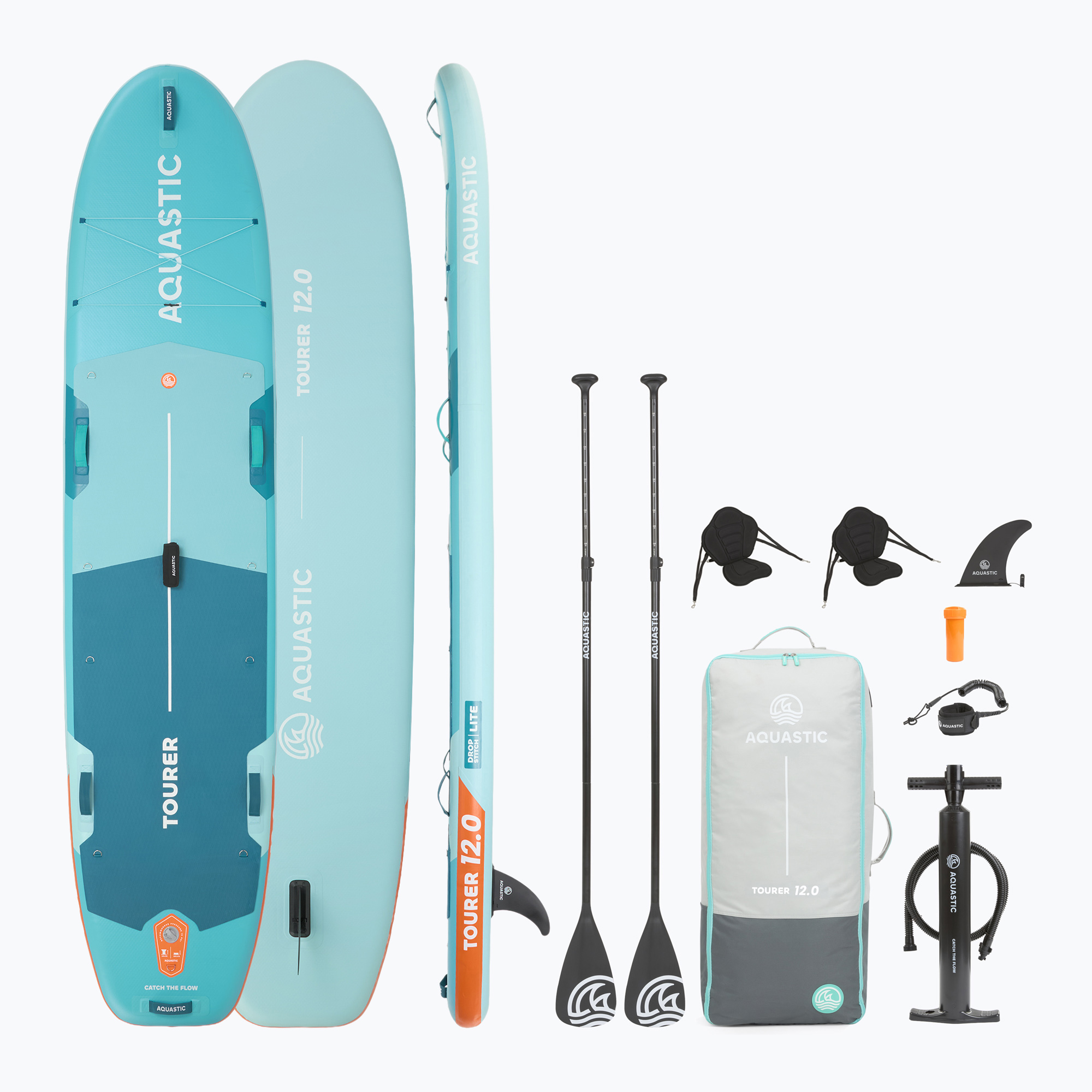 Set placă SUP gonflabilă AQUASTIC Tourer 12'0