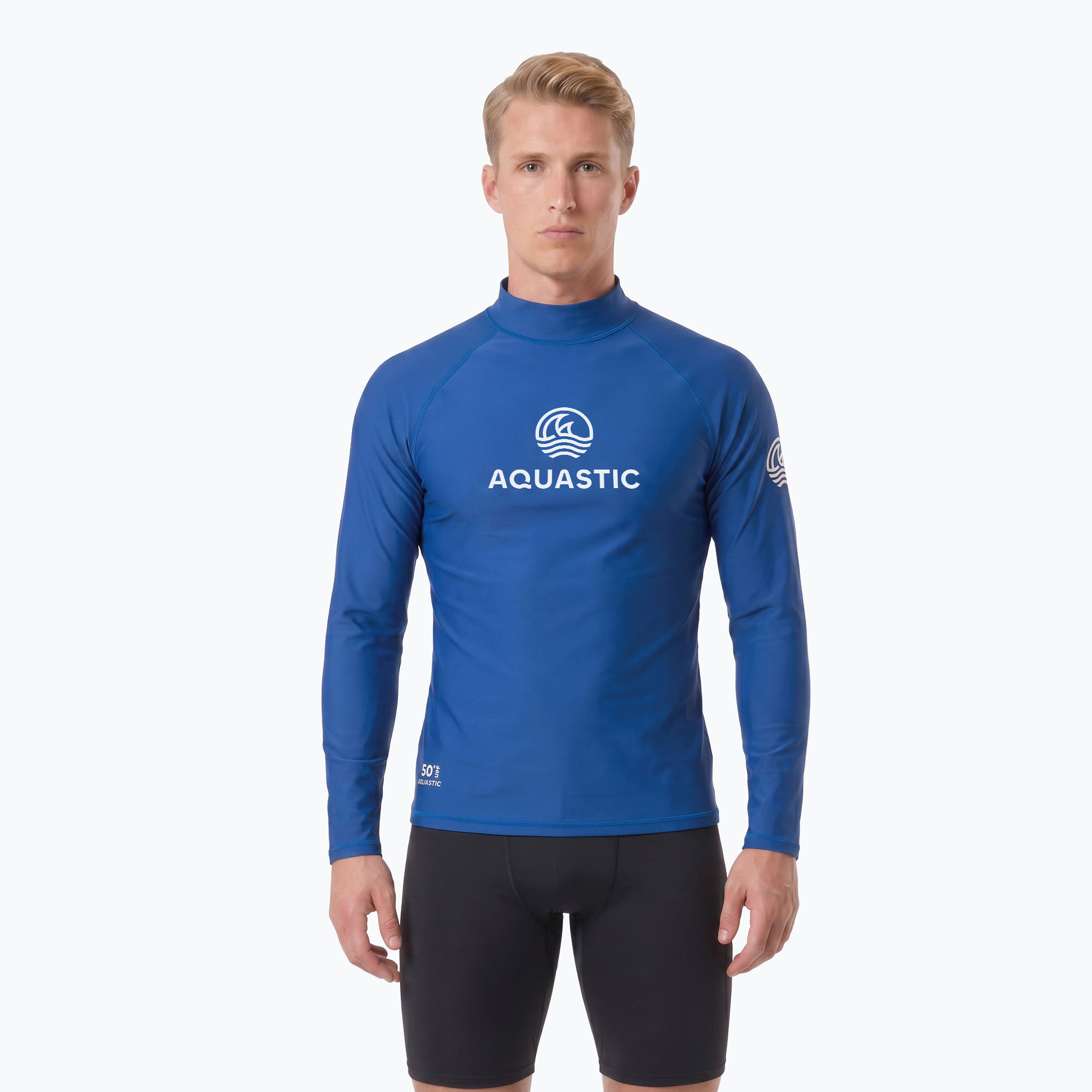 Longsleeve do pływania AQUASTIC UV 50+ UPF Rimos granatowy 