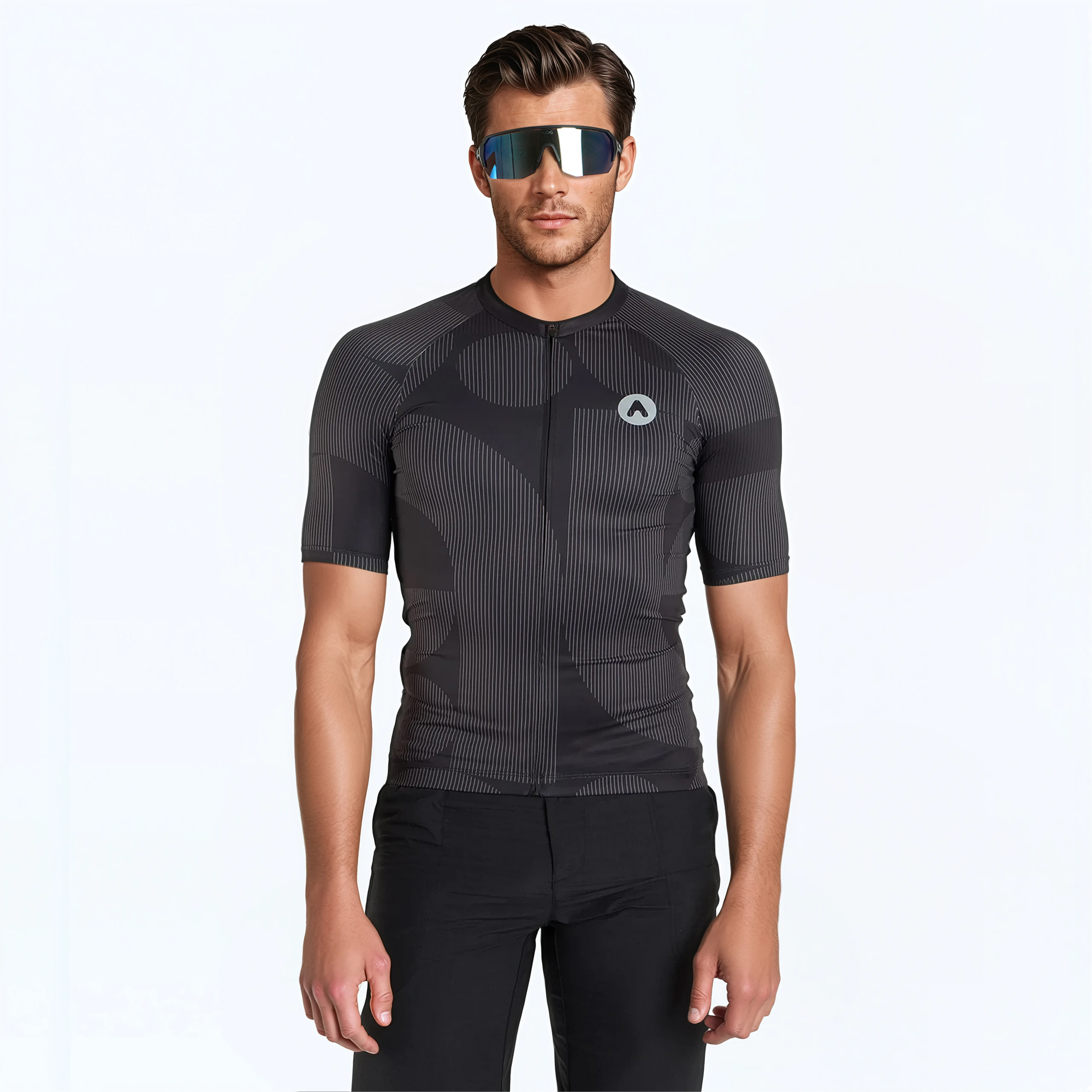 Мъжко колоездачно трико ATTABO Vites черно