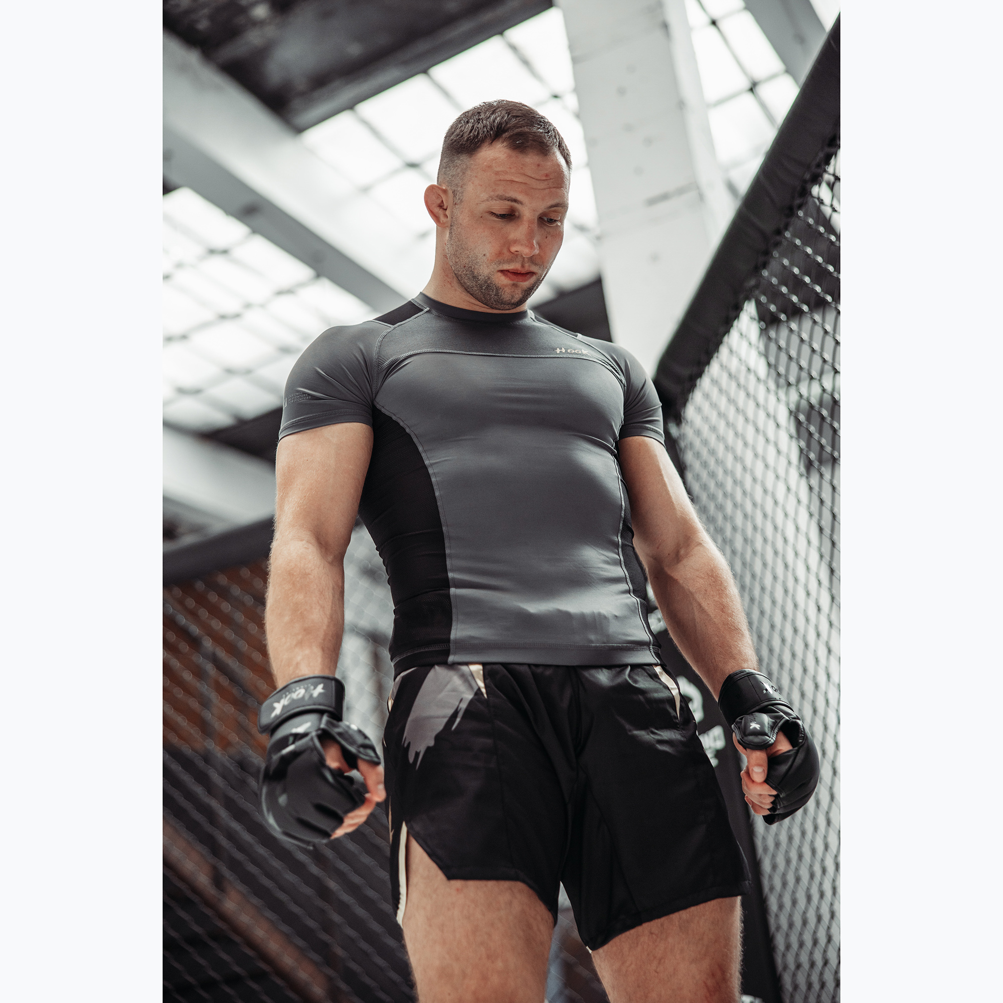 Spodenki treningowe męskie HOOK FIGHTING Ready To Spar czarny 