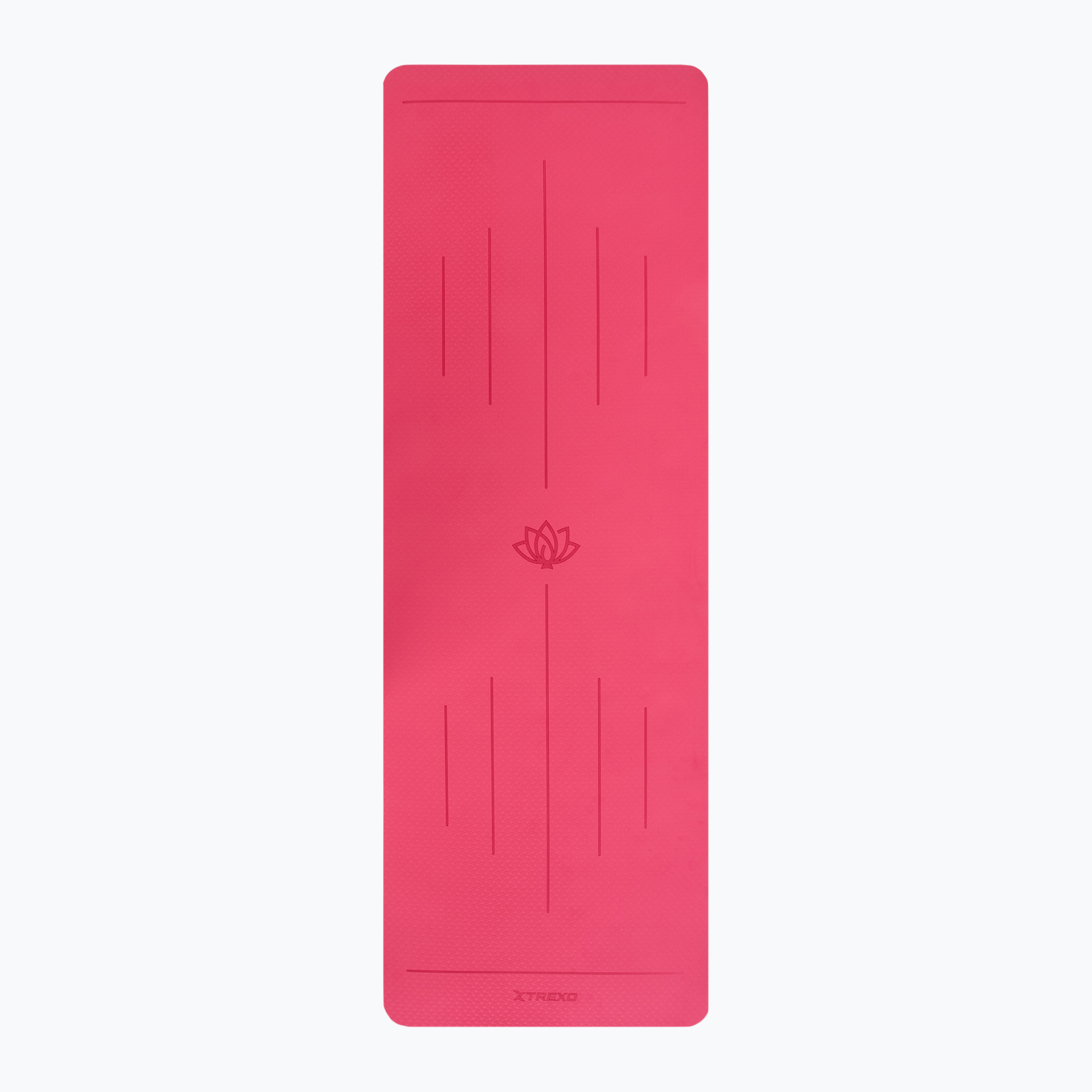 Tappetino fitness TREXO TXO-B4Z002-PK 6 mm rosa