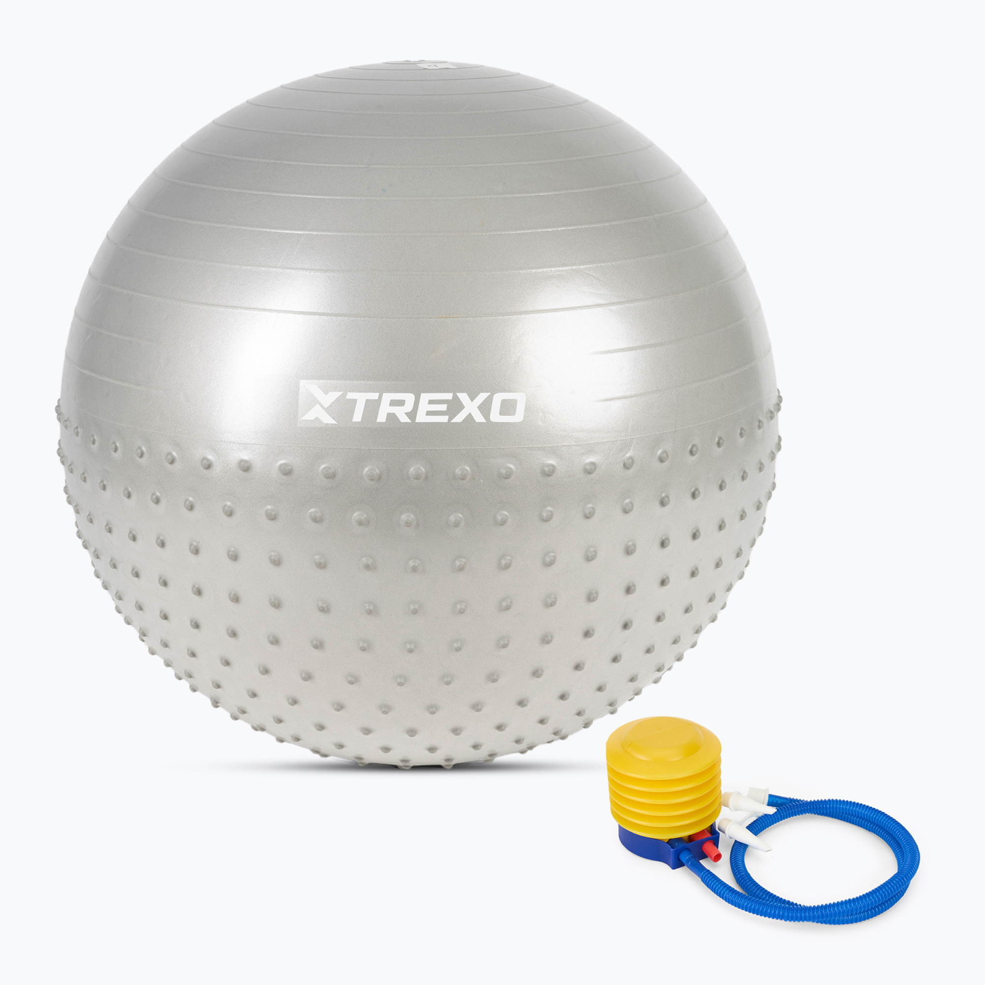 TREXO TXO-B4Z022-GY Palla da ginnastica massaggiante grigia da 75 cm (75 cm) (TXO-B4Z022-GY)