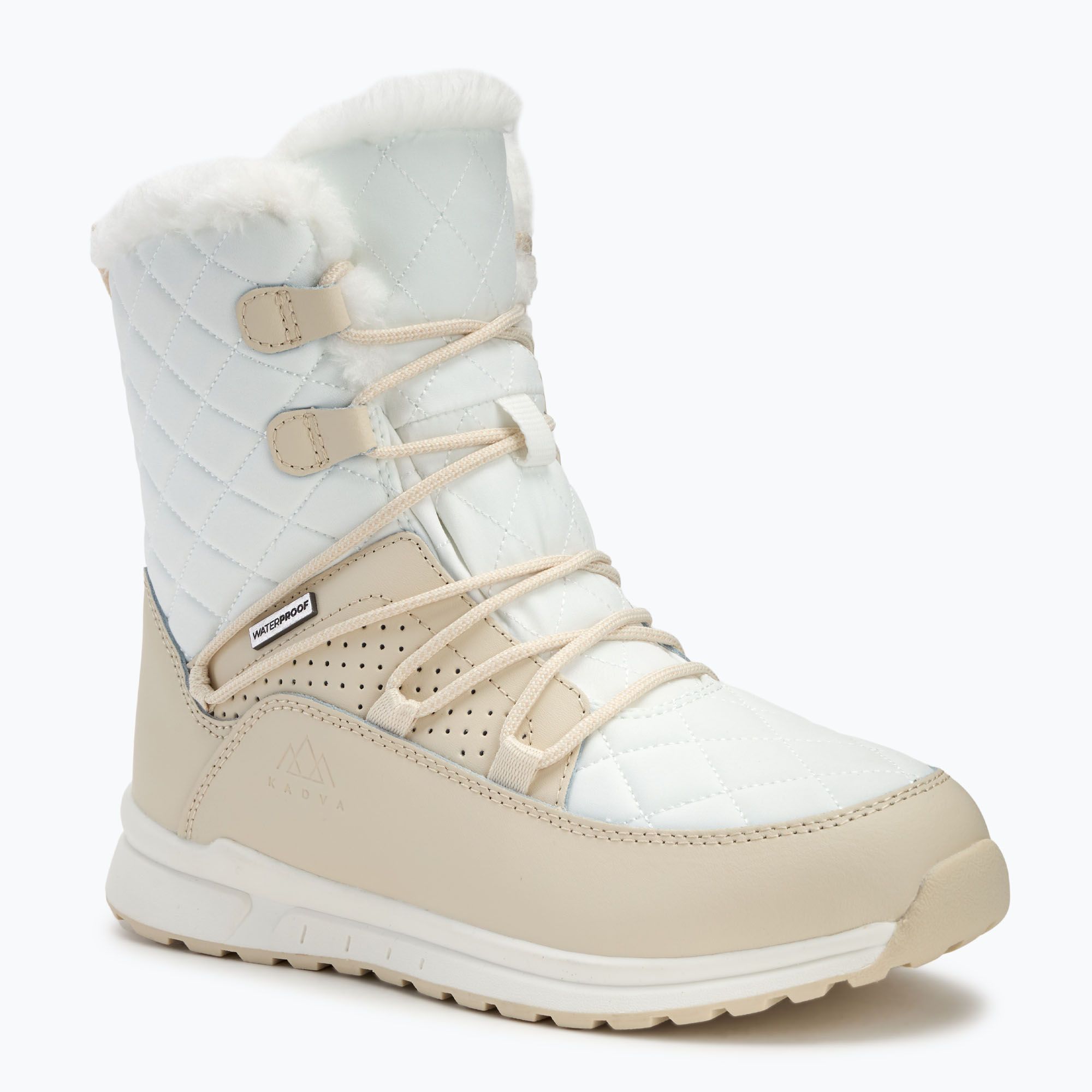 Śniegowce ocieplane damskie KADVA Summit Mid WaterProof 3M Thinsulate biały 