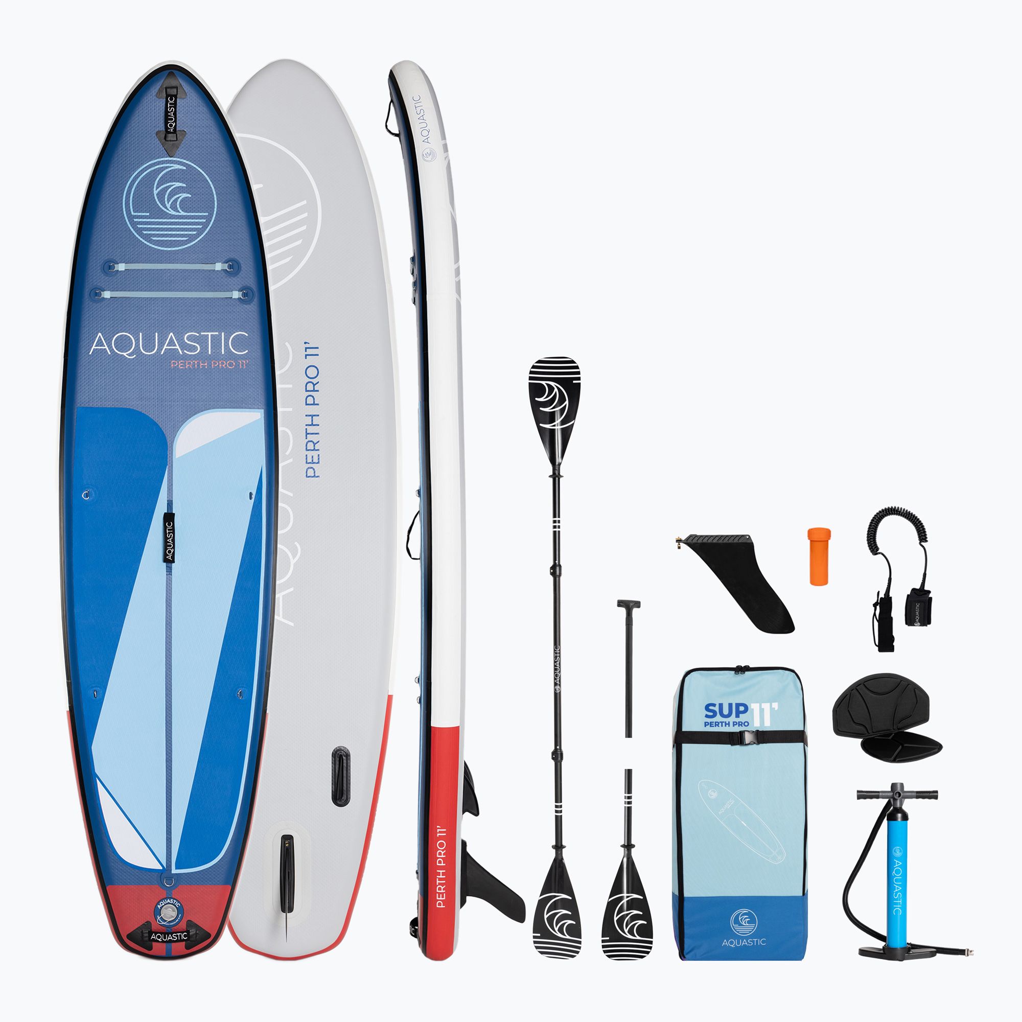 Deska SUP AQUASTIC Perth Pro 11' allround niebieska 