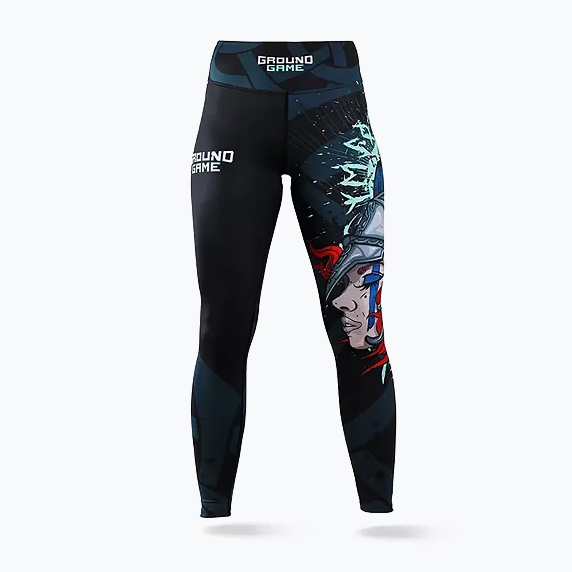Legginsy treningowe damskie Ground Game Valkyria multicolor 
