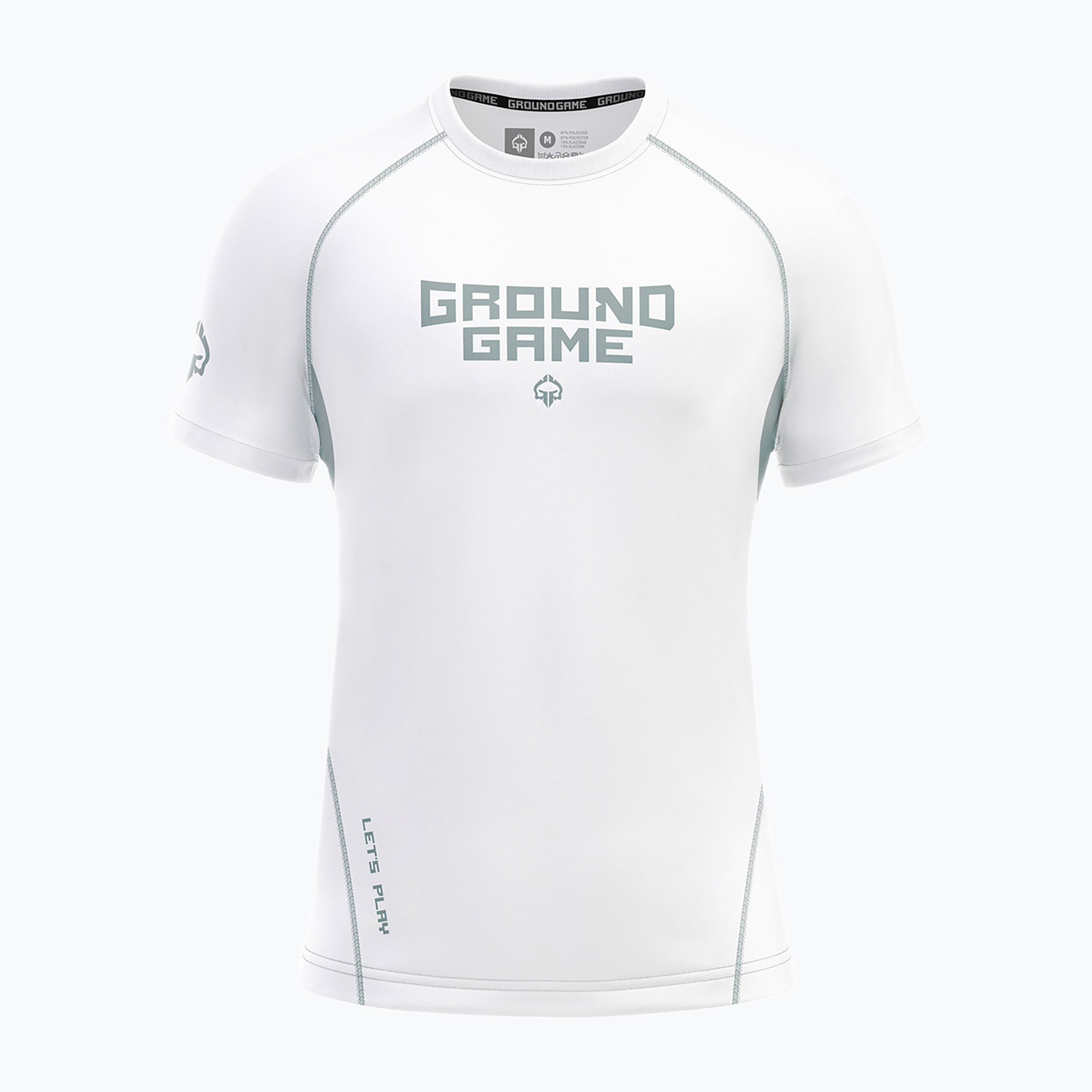 Rashguard Ground Game Athletic Platinum biały 