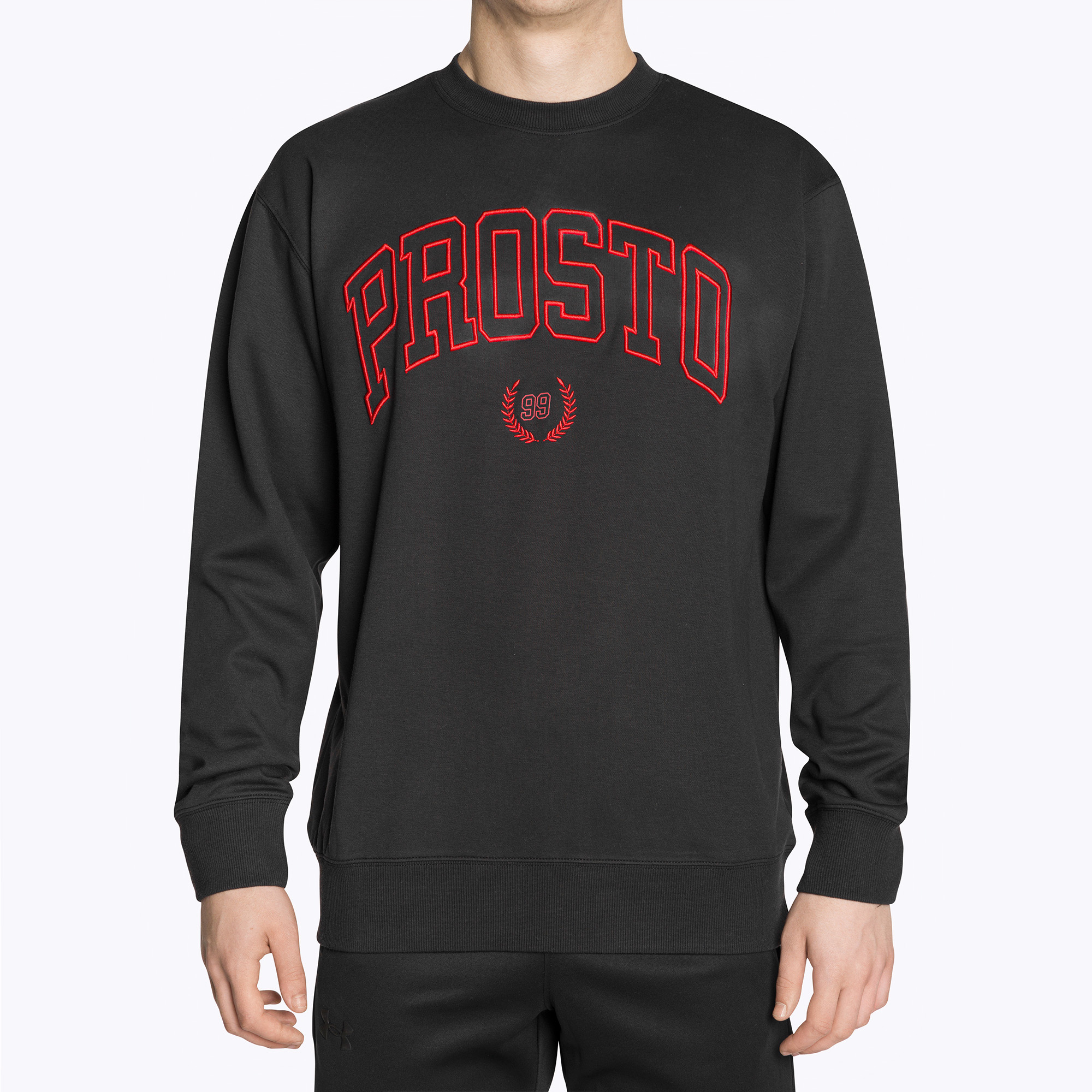 Bluza męska PROSTO Crewneck Varsity black 