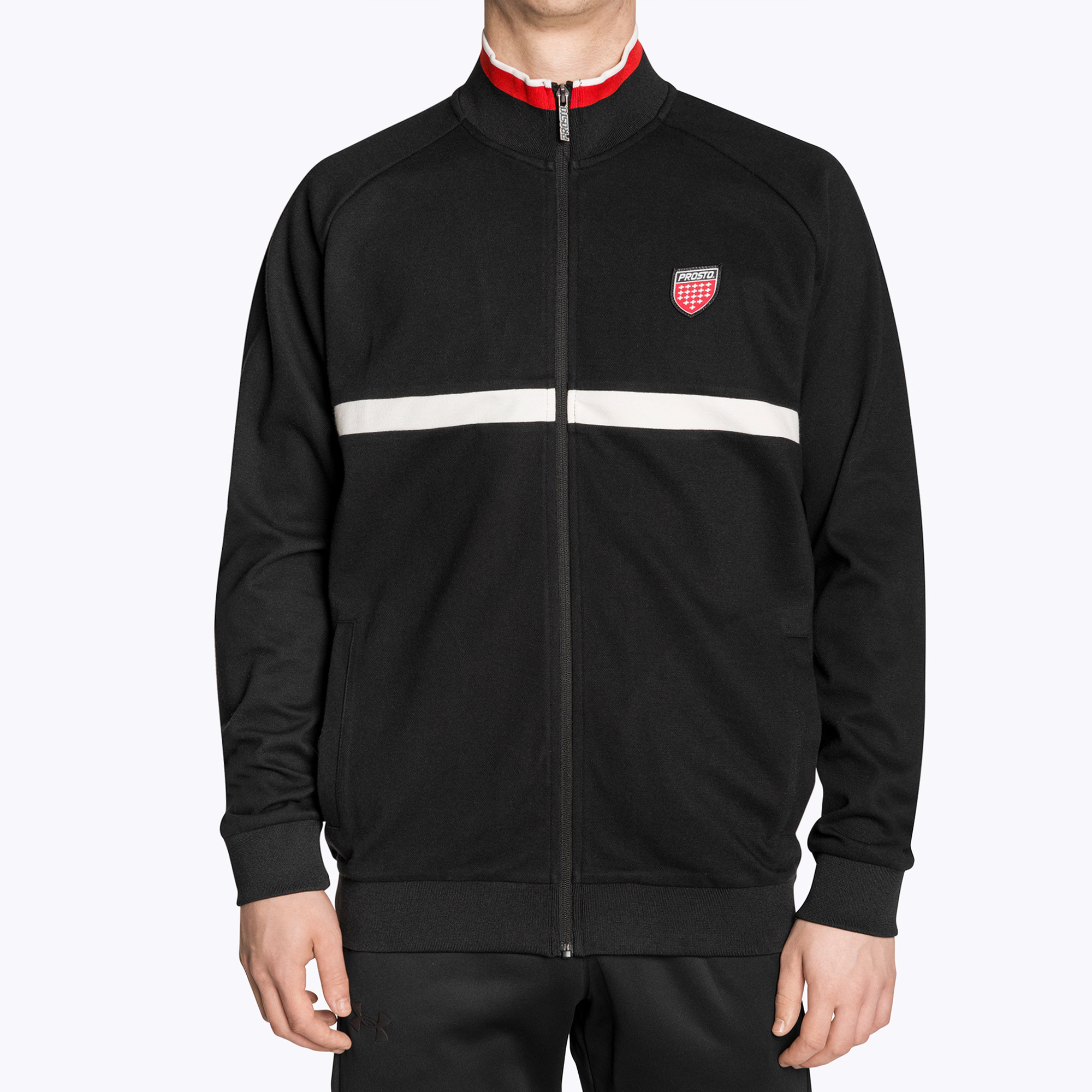 Felpa PROSTO Tracktop Icool uomo nero (XL) (Tracktop Icool KL241MSWE3021S)