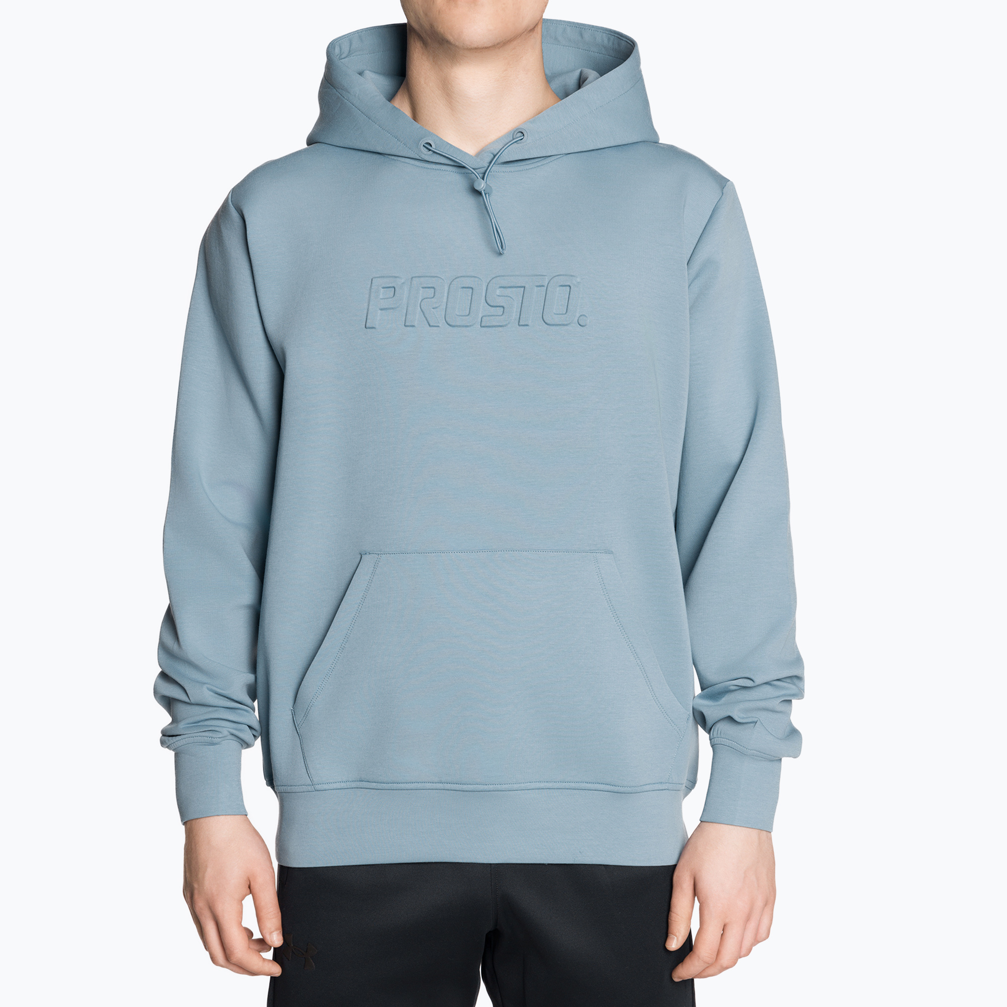 Bluza męska PROSTO Interlock Hoodie Logy blue 