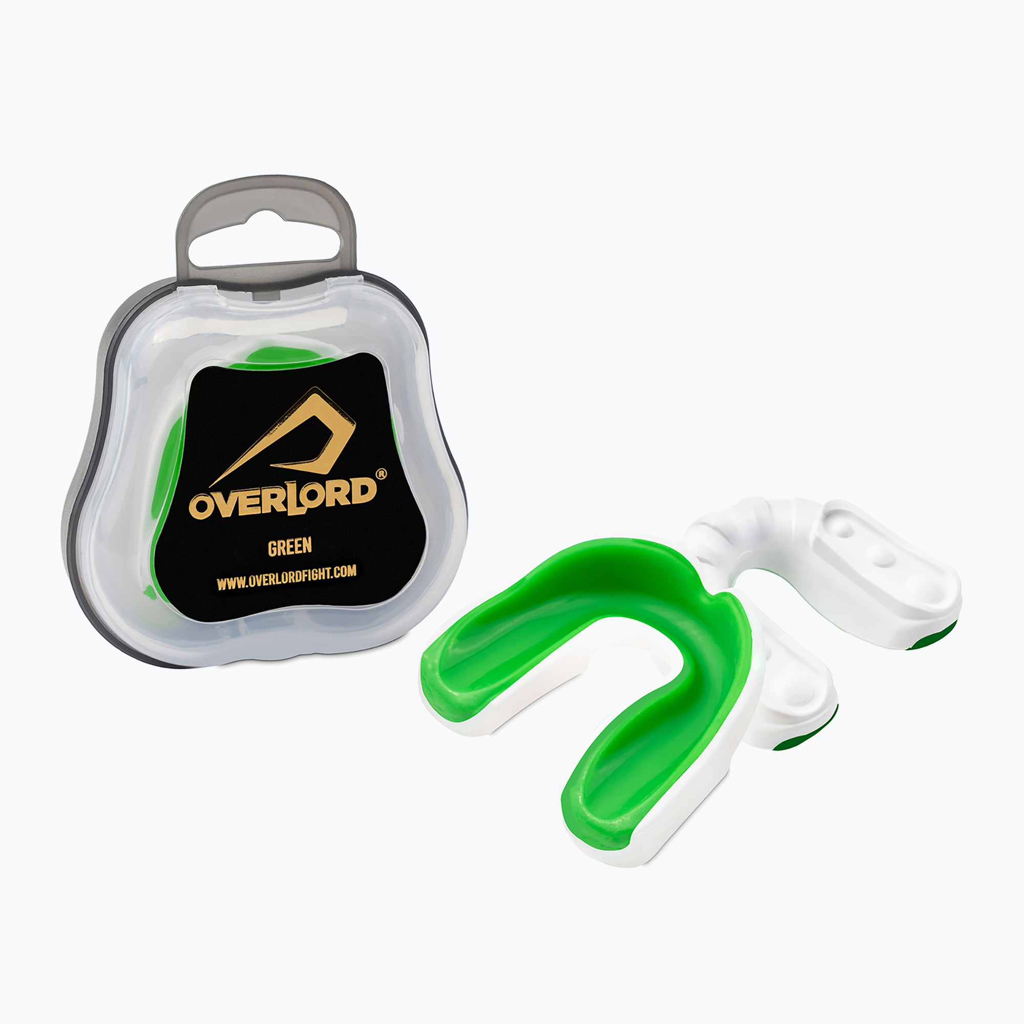 Protezione della mascella + scatola Overlord Gel verde (Gel 300001-GR)